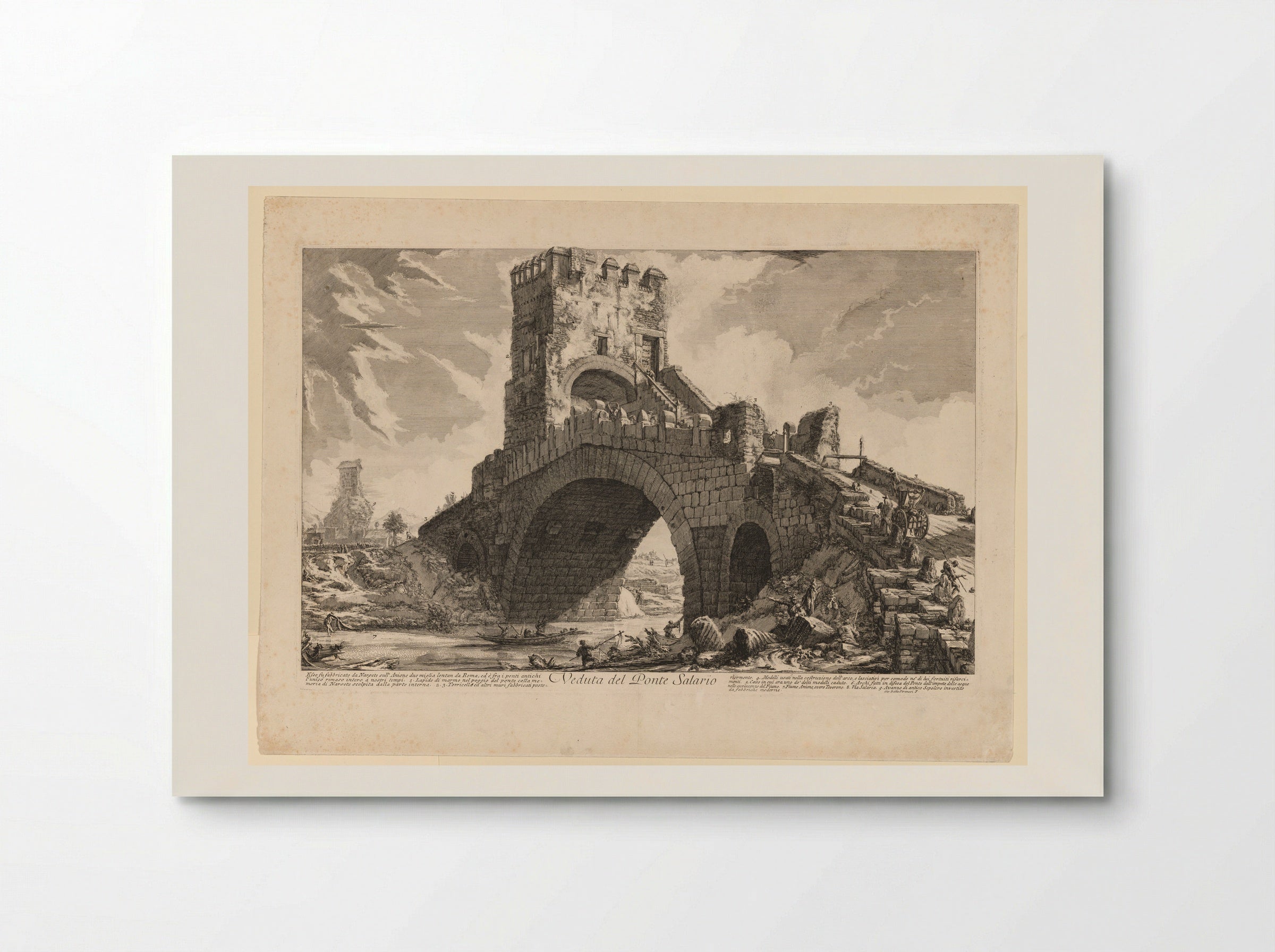 Veduta del Ponte Salario - Giovanni Battista Piranesi - Poster