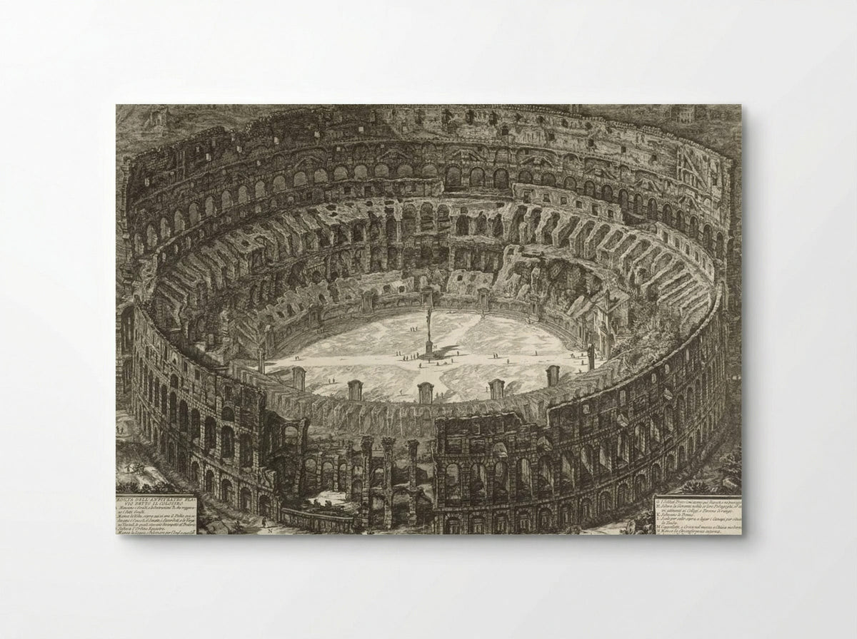 Veduta dell'Anfiteatro Flavio, detto il Colosseo - Giovanni Battista Piranesi - Poster