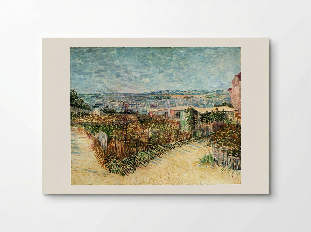 Vegetable Gardens in Montmartre - Vincent van Gogh - Poster