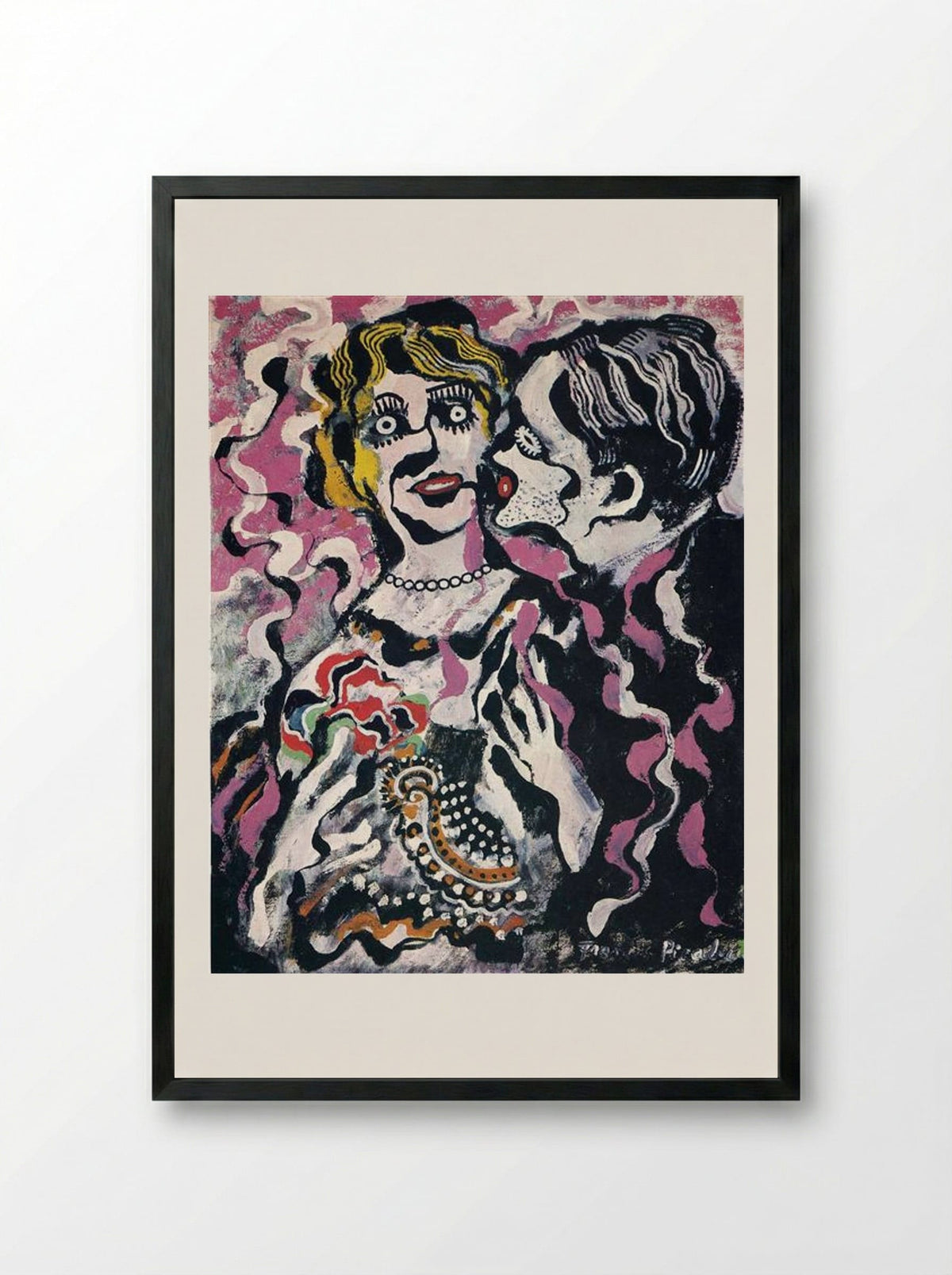 Veglione, Cannes - Francis Picabia - Framed Print Black