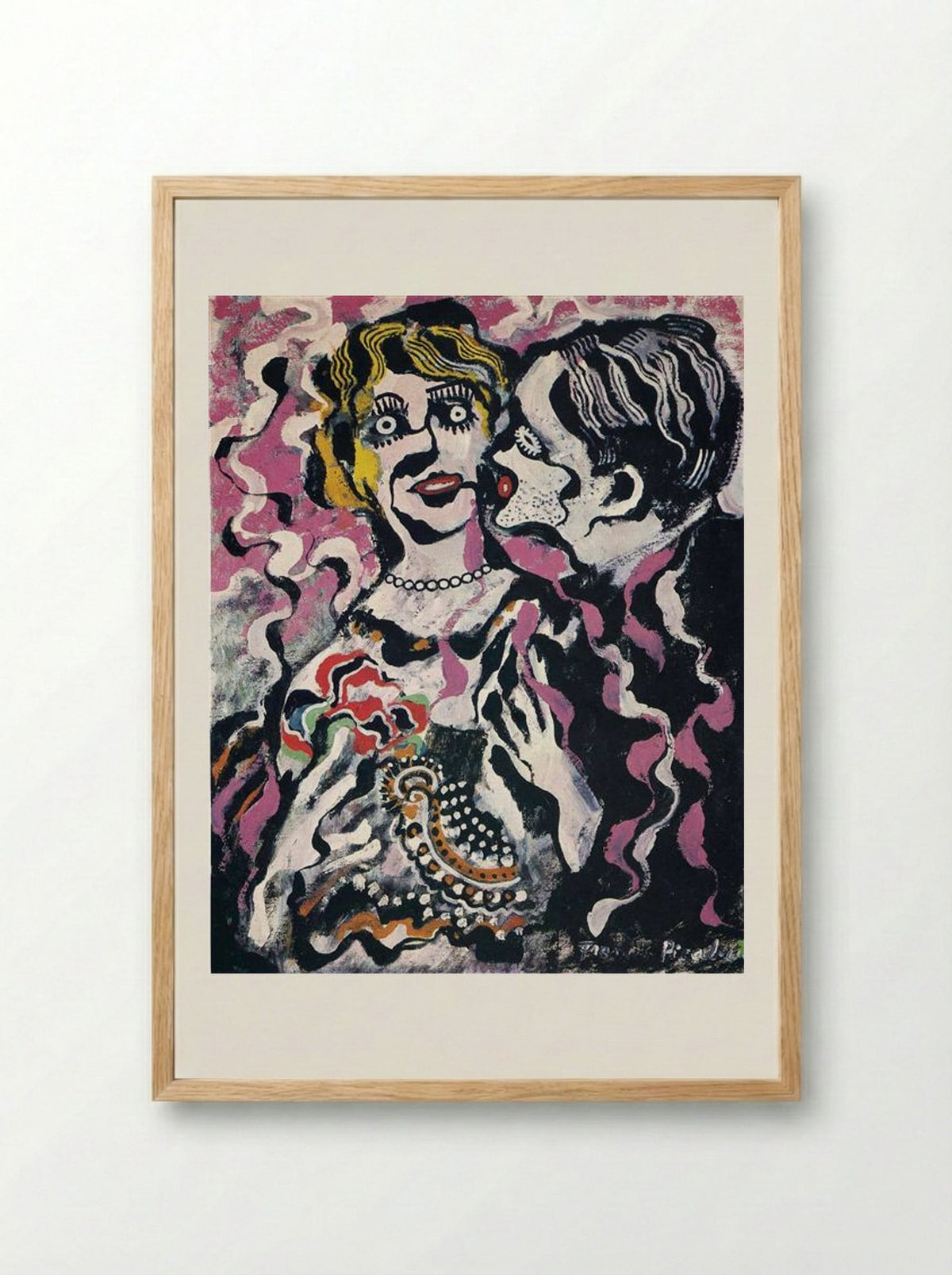 Veglione, Cannes - Francis Picabia - Framed Print Wood