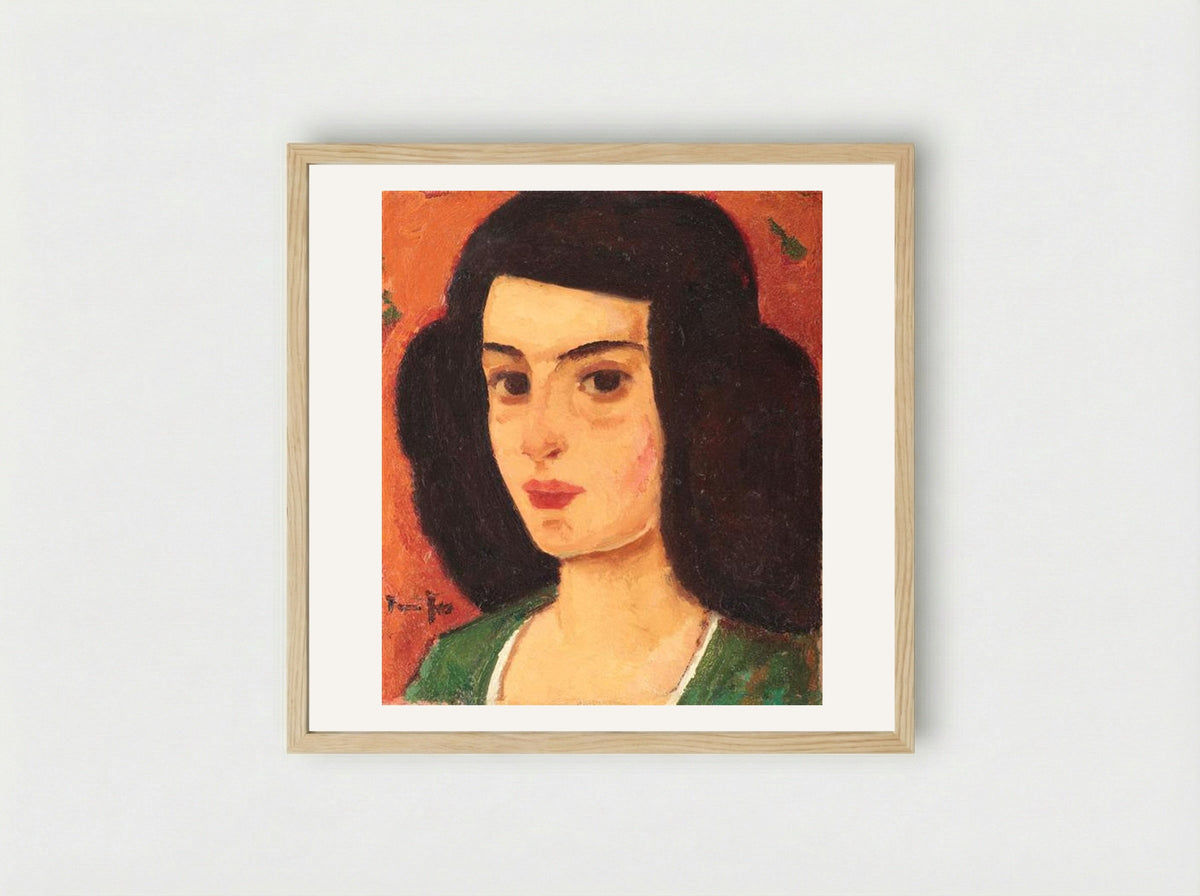 Venice Girl (Putana) - Nicolae Tonitza - Framed Print Wood