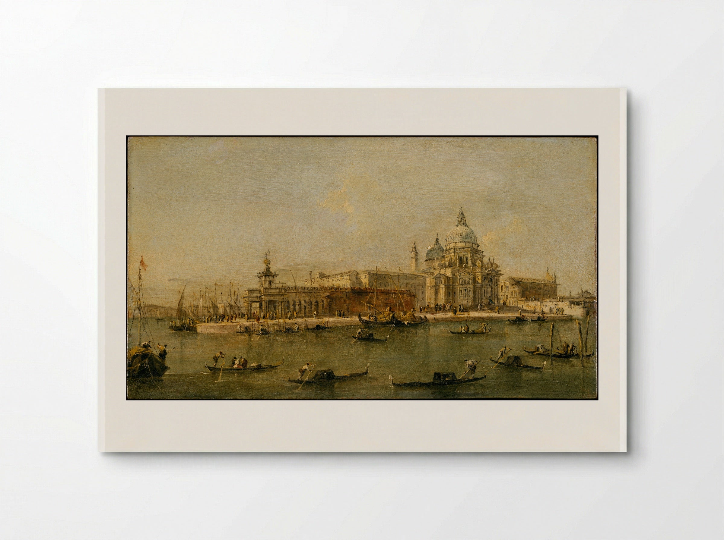 Venice: The Dogana and Santa Maria della Salute - Francesco Guardi - Poster