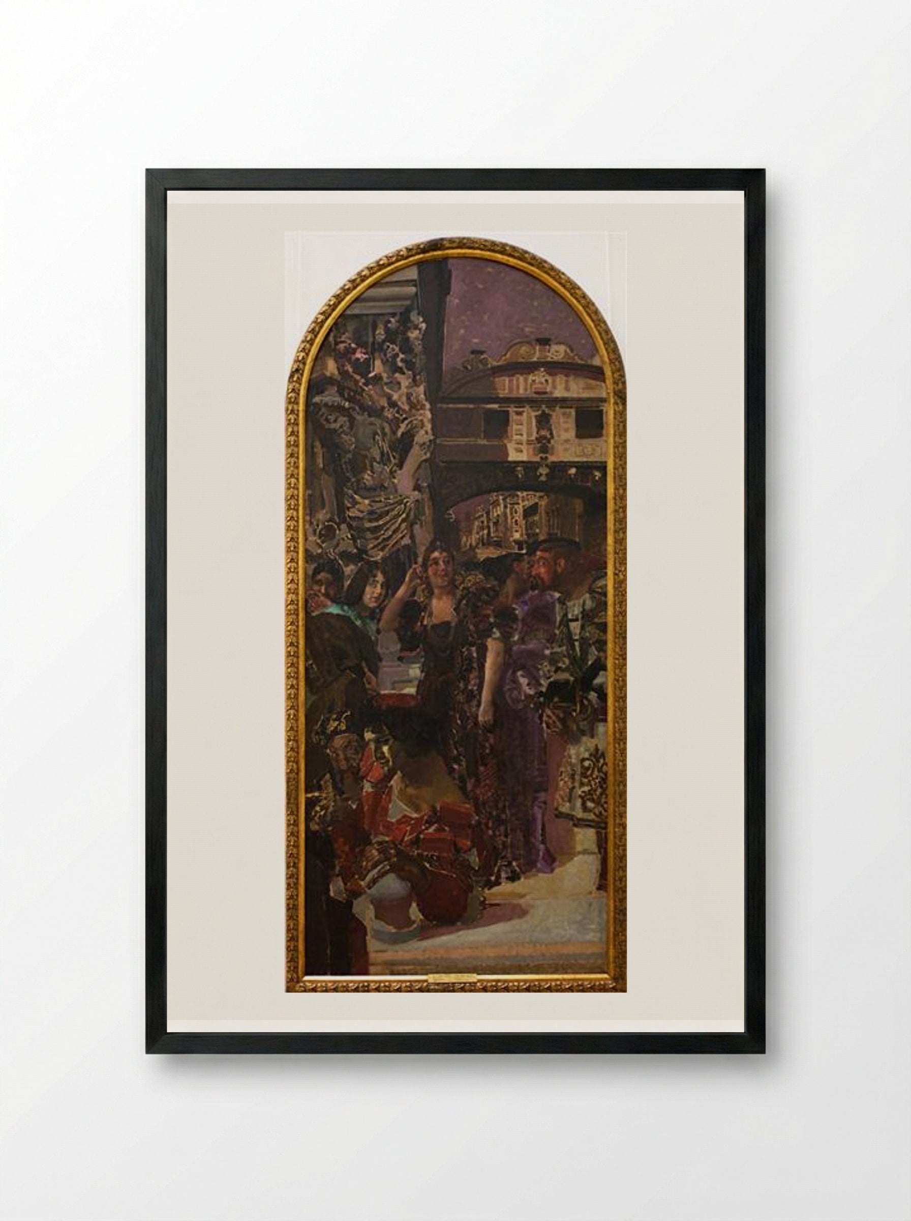 Venice - Mikhail Vrubel - Framed Print Black