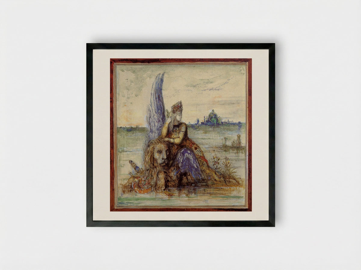 Venice - Gustave Moreau - Framed Print Black