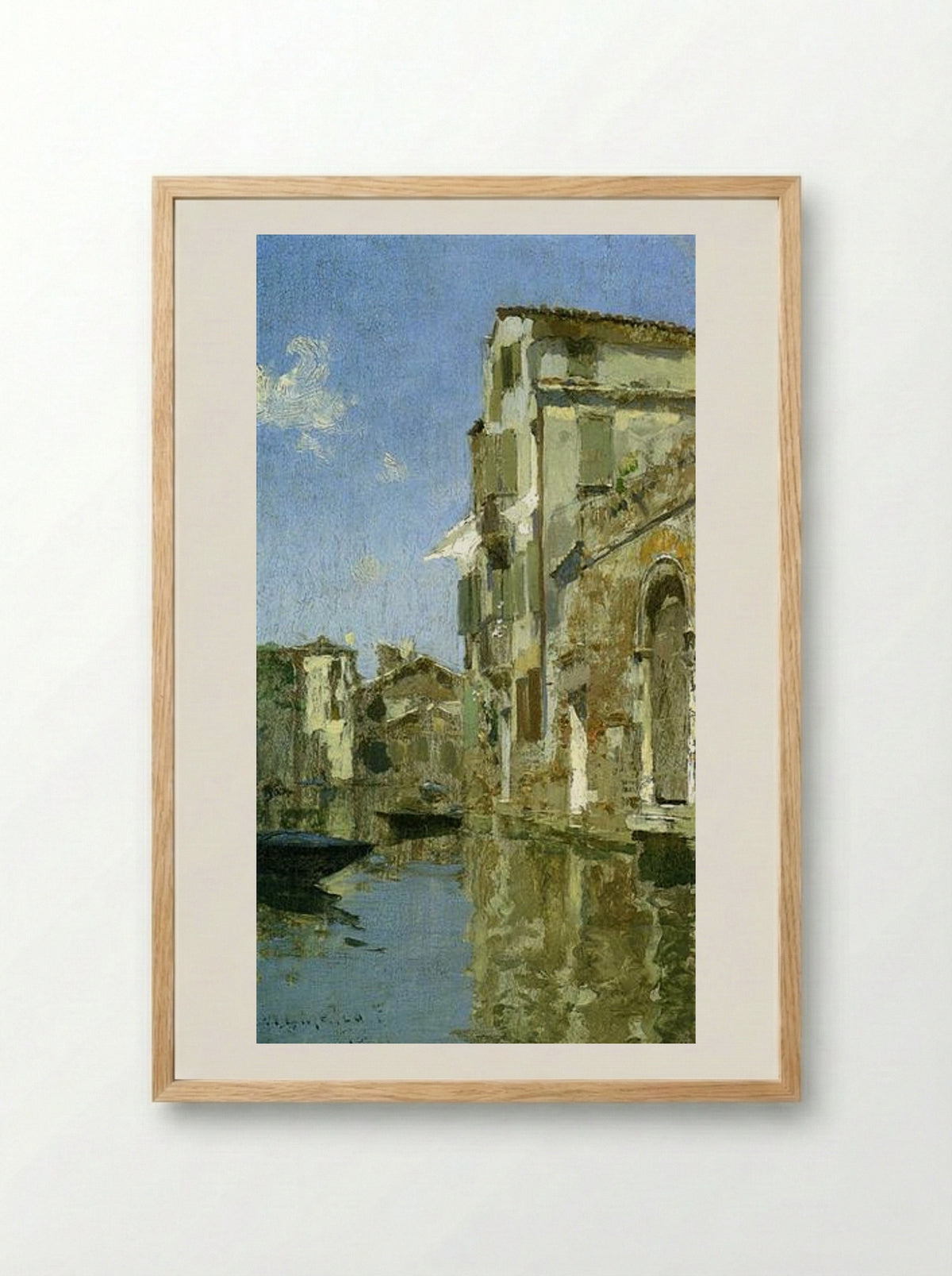 Venice - Willard Metcalf - Framed Print Wood