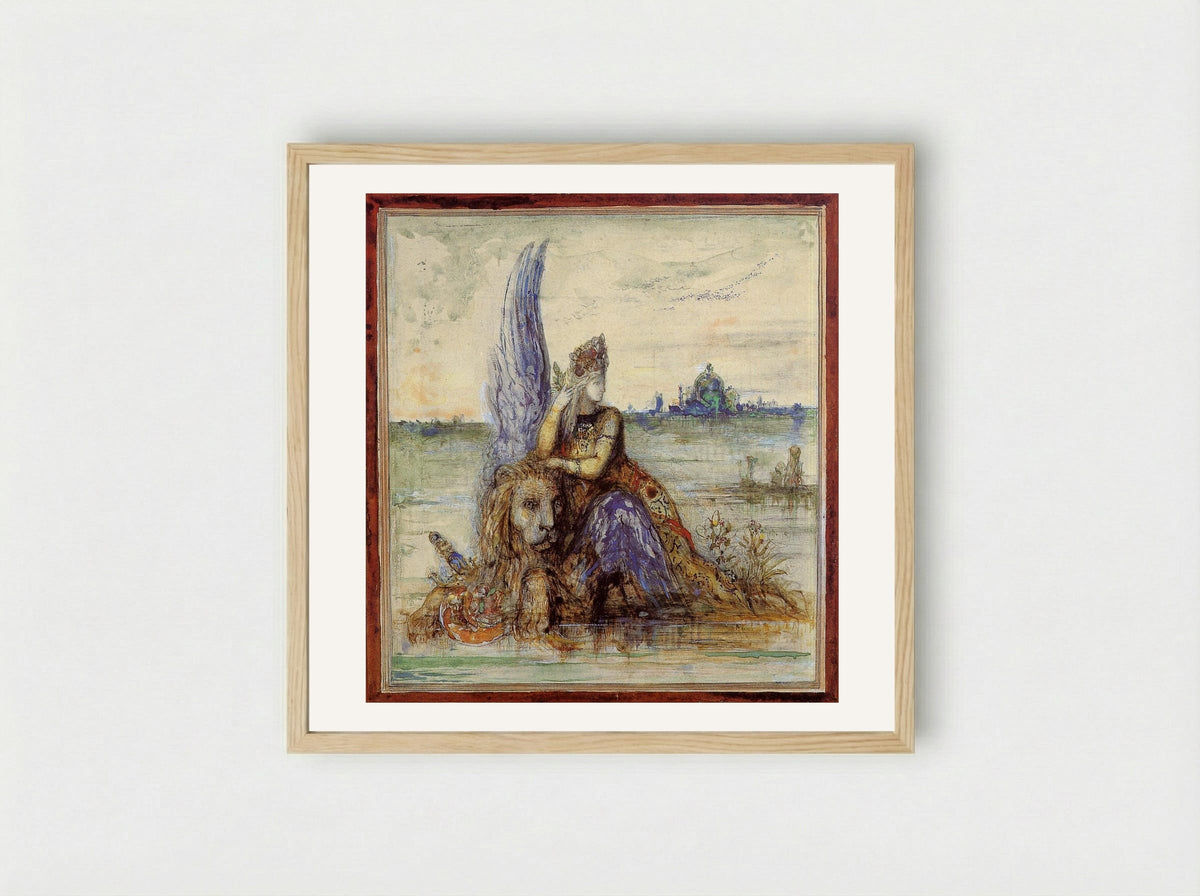 Venice - Gustave Moreau - Framed Print Wood