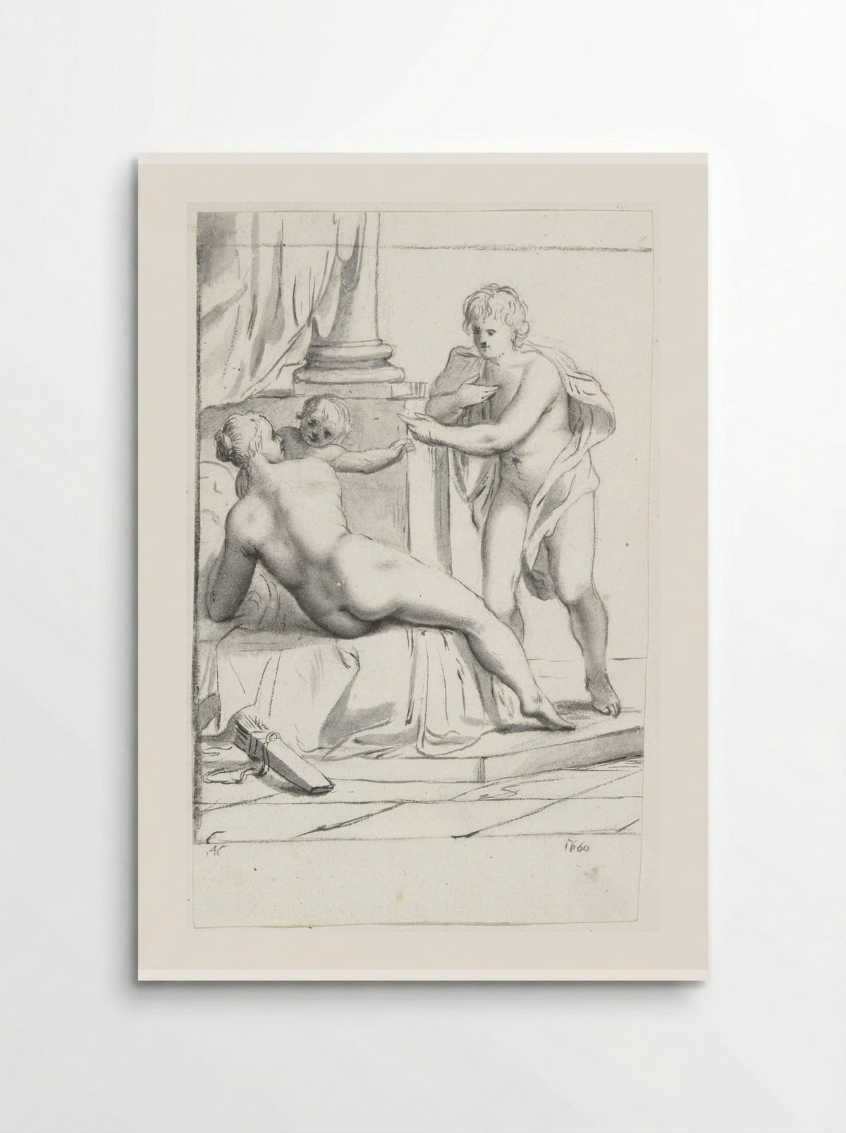 Venus, Amor en Mars - Moses ter Borch - Poster
