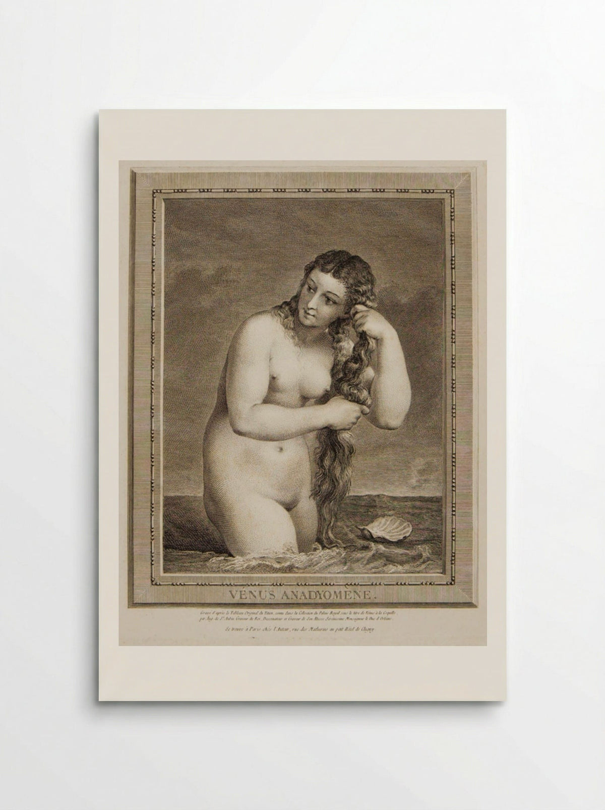 Venus Anadyomene - Augustin de Saint-Aubin - Poster