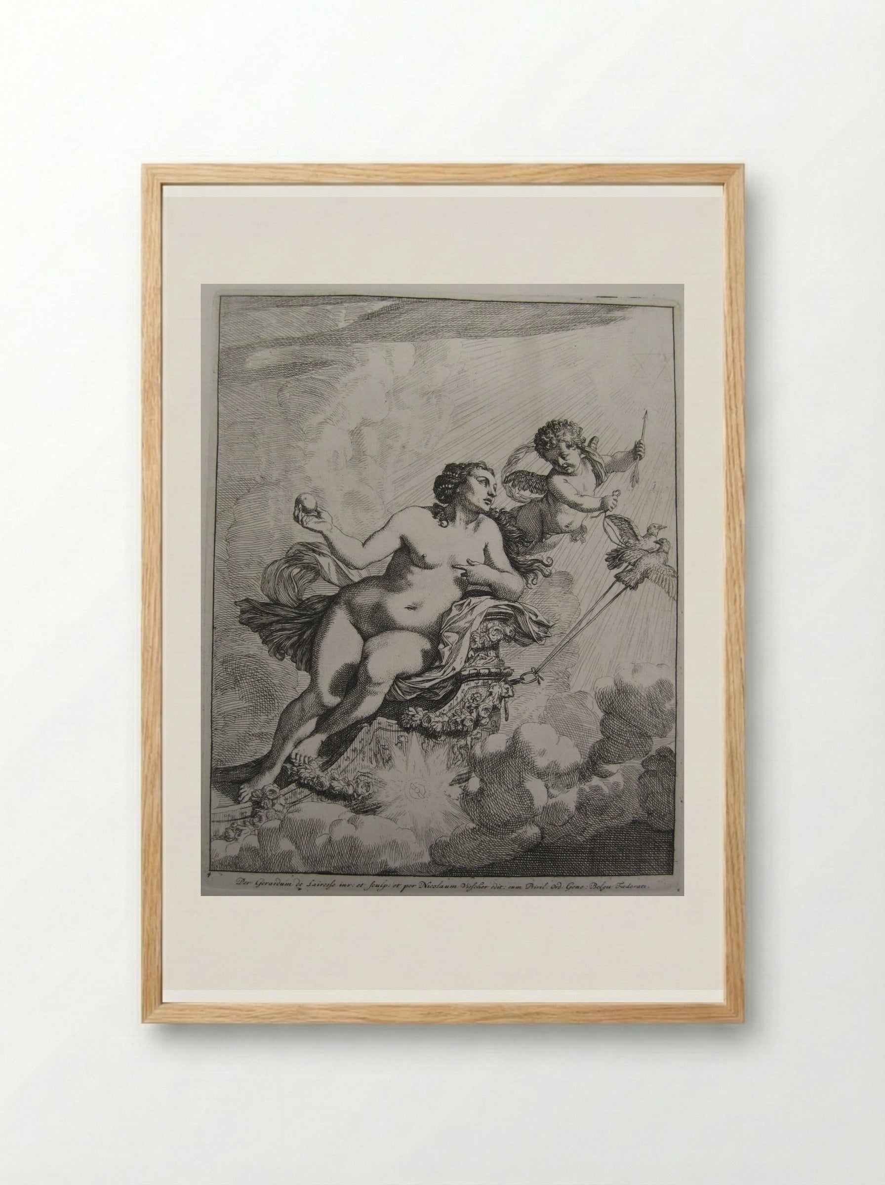 Venus Ascending to Olympus - Gérard de Lairesse - Framed Print Wood