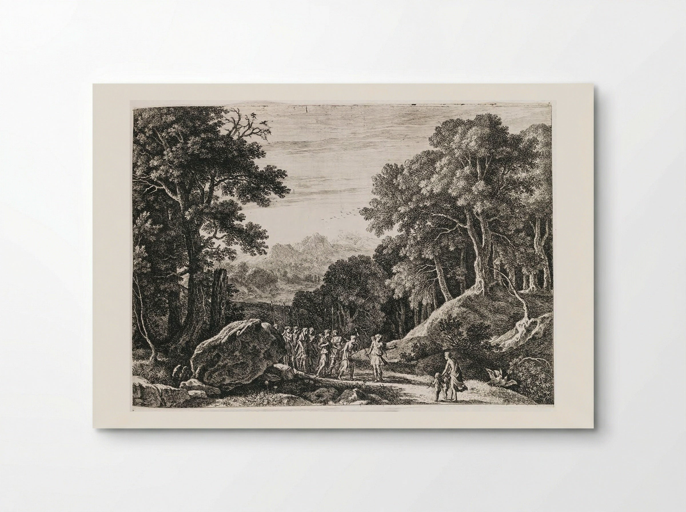 Venus Offering Diana a Choice Between Cupid and Adonis - Herman van Swanevelt - Poster