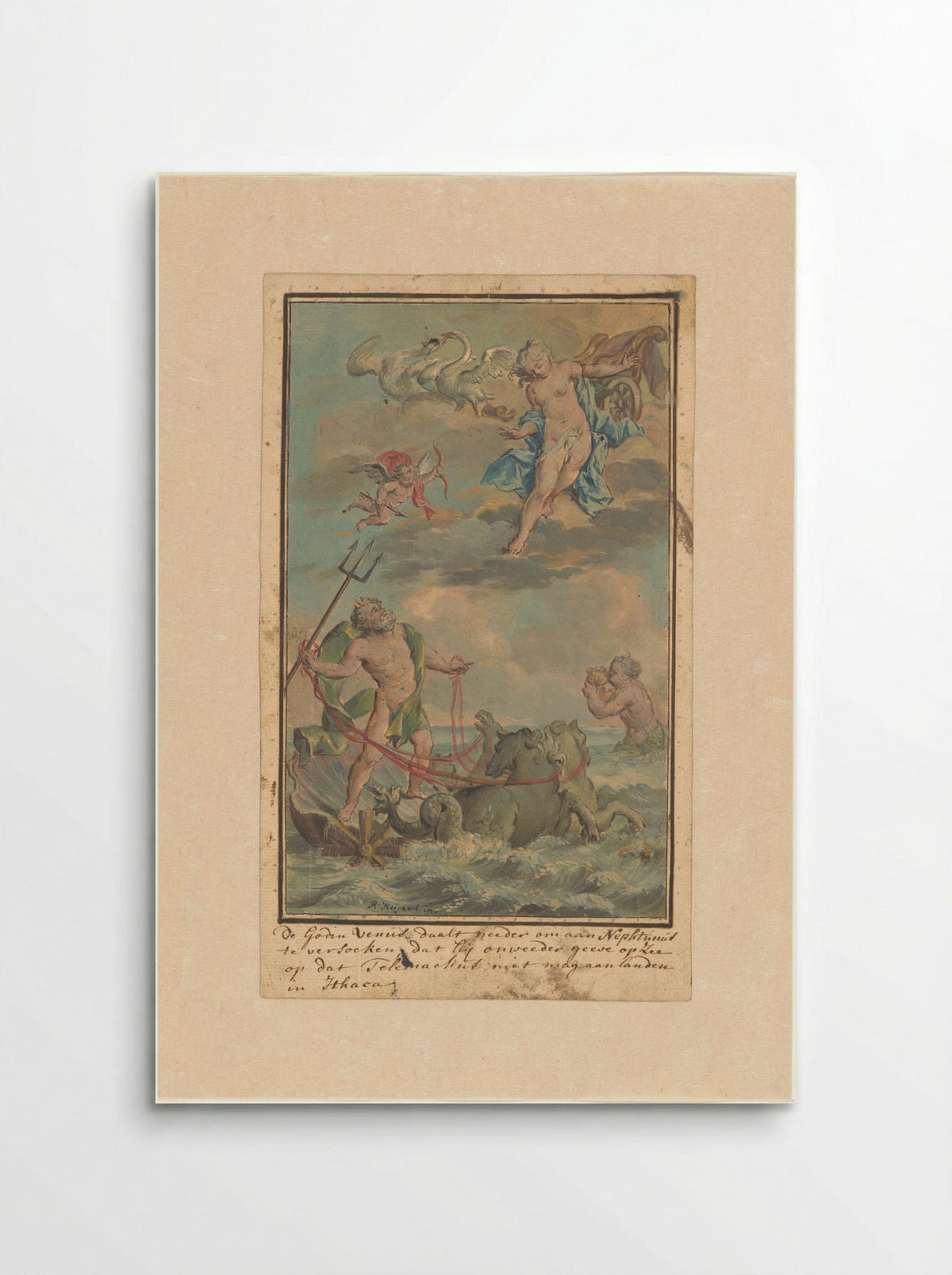 Venus Requests Neptune to Prevent Telemachus from Landing on Ithaca - Rienk Keyert - Poster