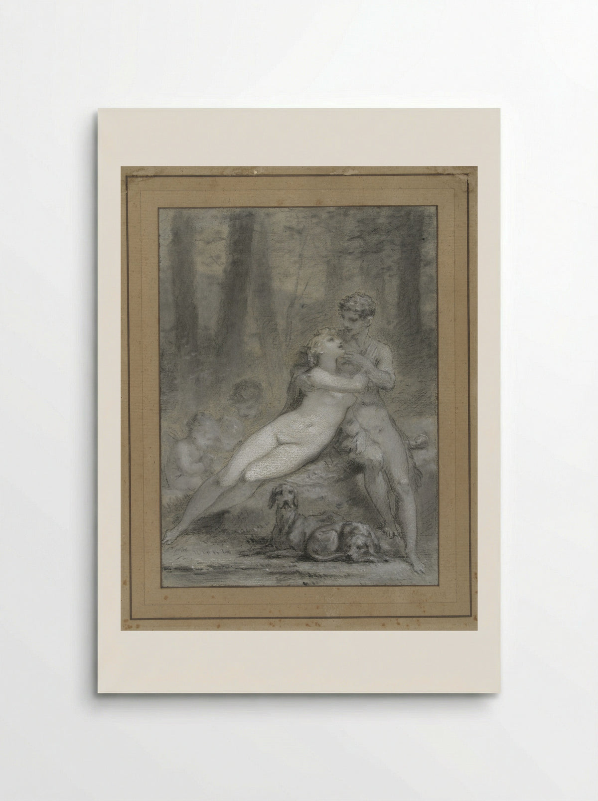 Venus and Adonis - Pierre-Paul Prud'hon - Poster