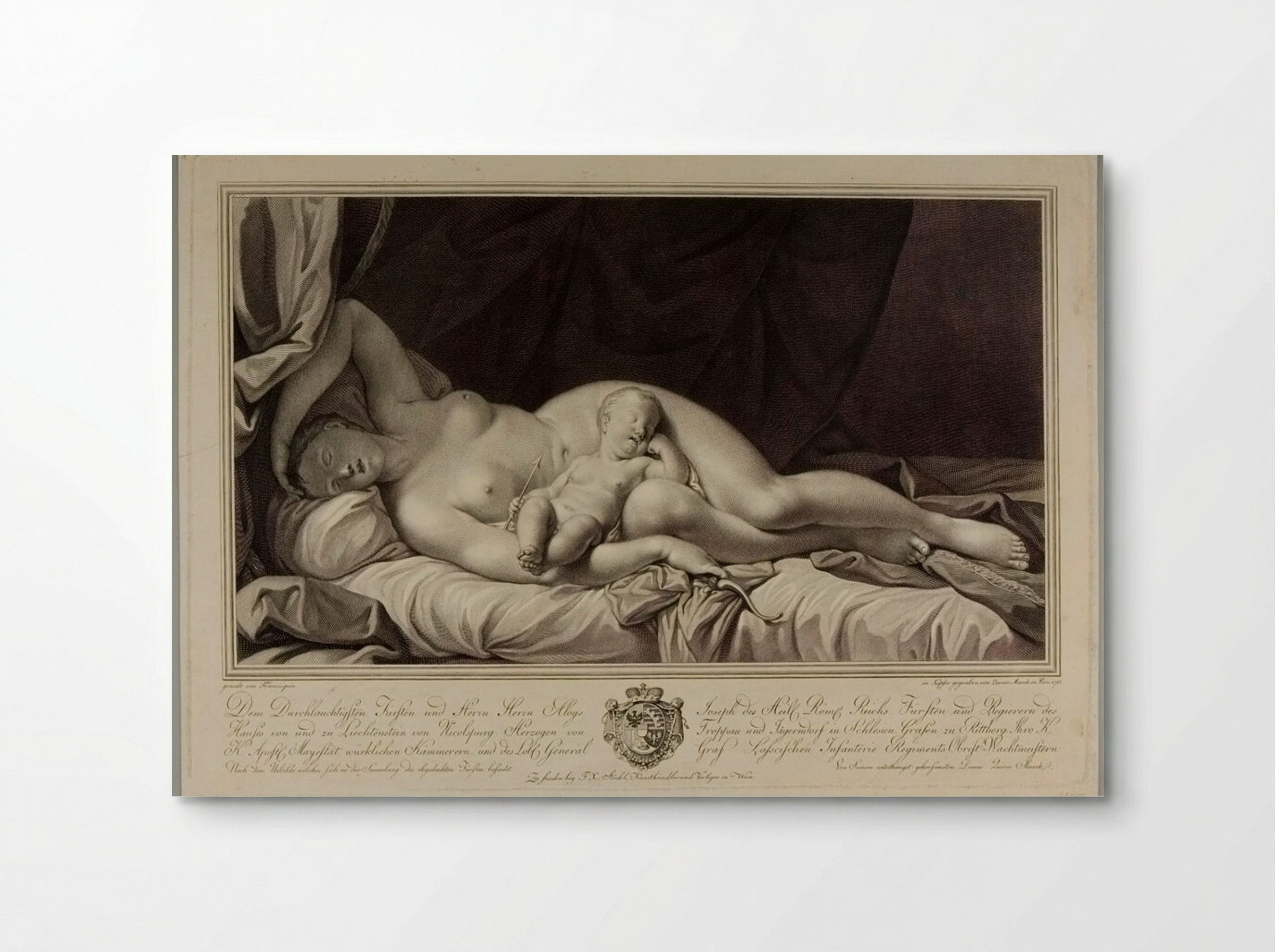 Venus and Cupid Sleeping - Quirin Mark - Poster