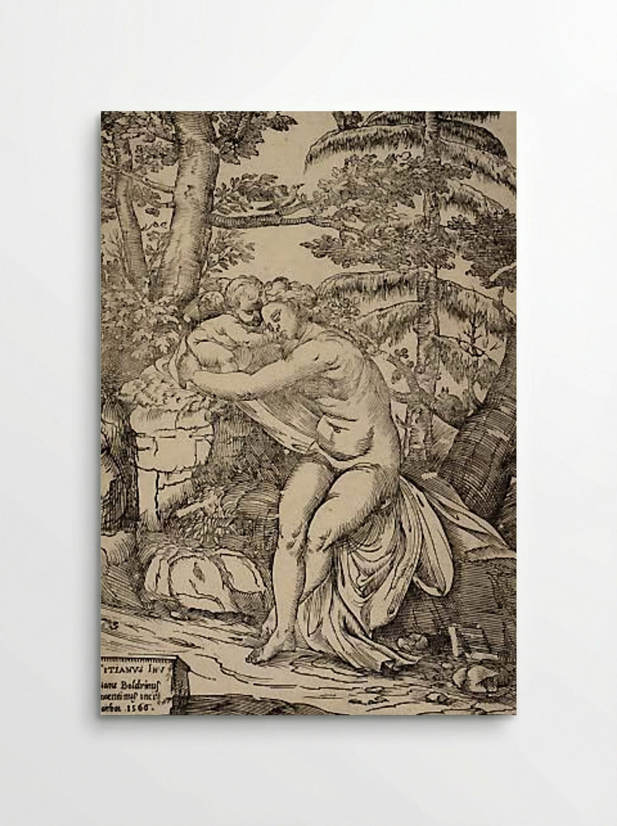 Venus and Cupid - Nicolò Boldrini - Poster