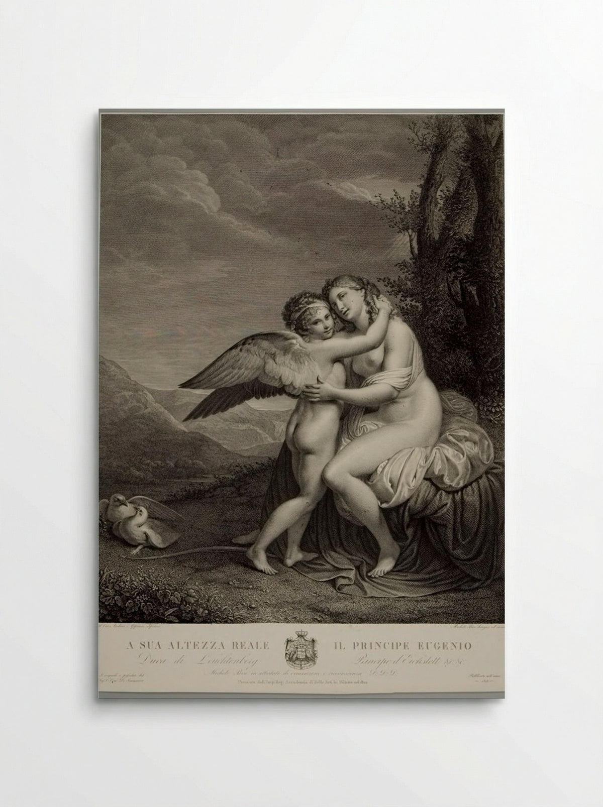 Venus and Cupid - Michele Bisi - Poster