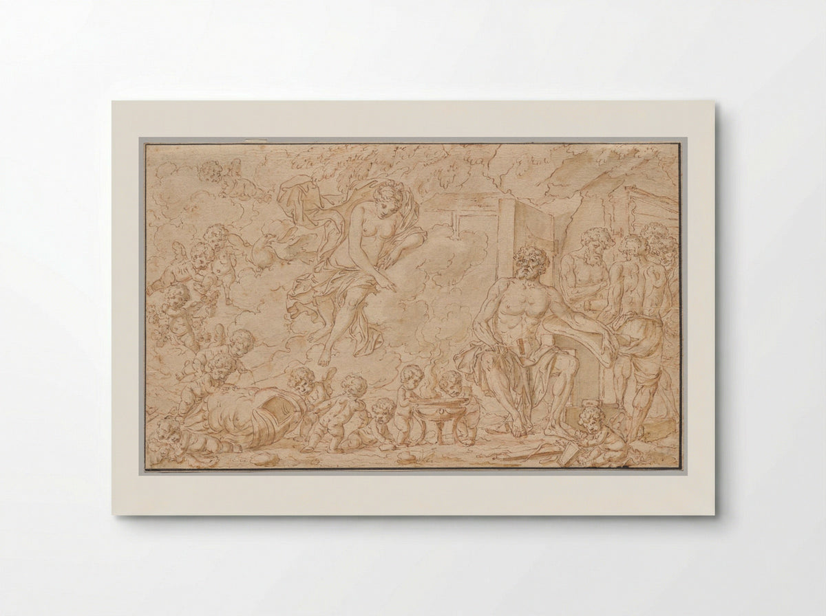 Venus at the Forge of Vulcan - Louis Félix de La Rue - Poster
