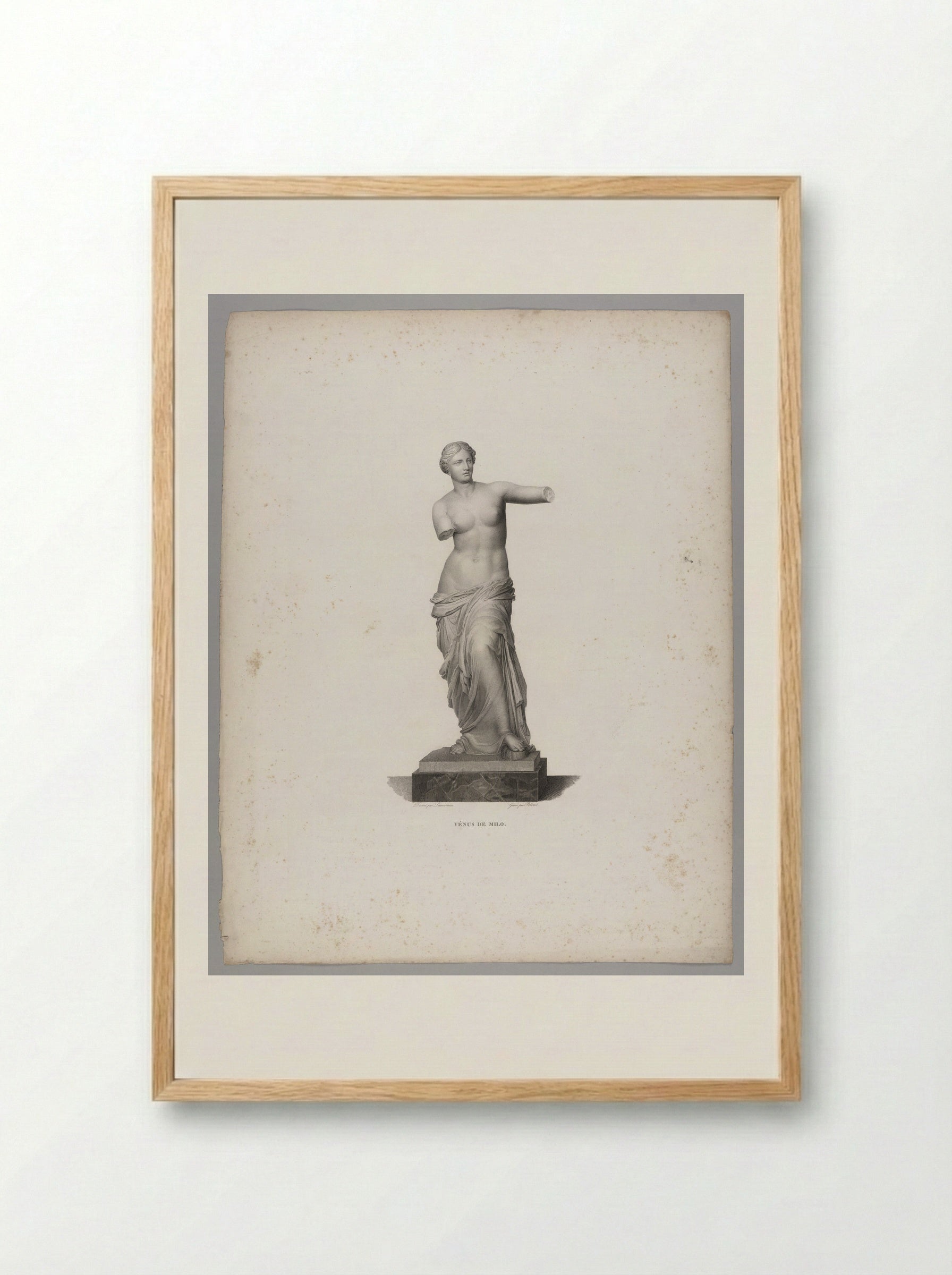Venus de Milo, after the Antique - Zachée Prévost - Framed Print Wood