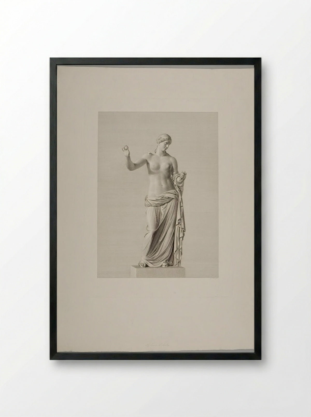 Venus of Arles - Johann Friedrich Wilhelm Müller - Framed Print Black