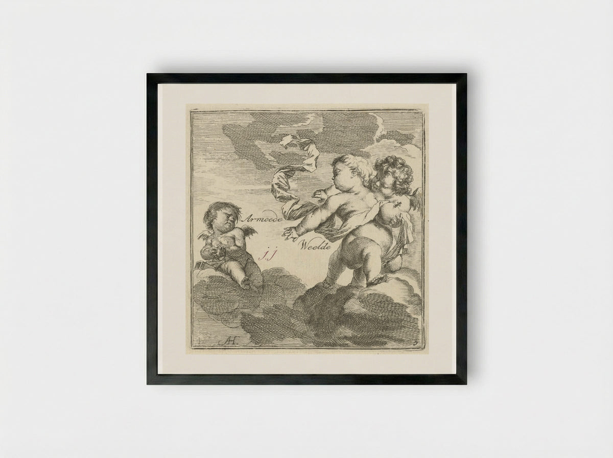 Verbeelding van armoede en weelde - Leonard Schenk - Framed Print Black