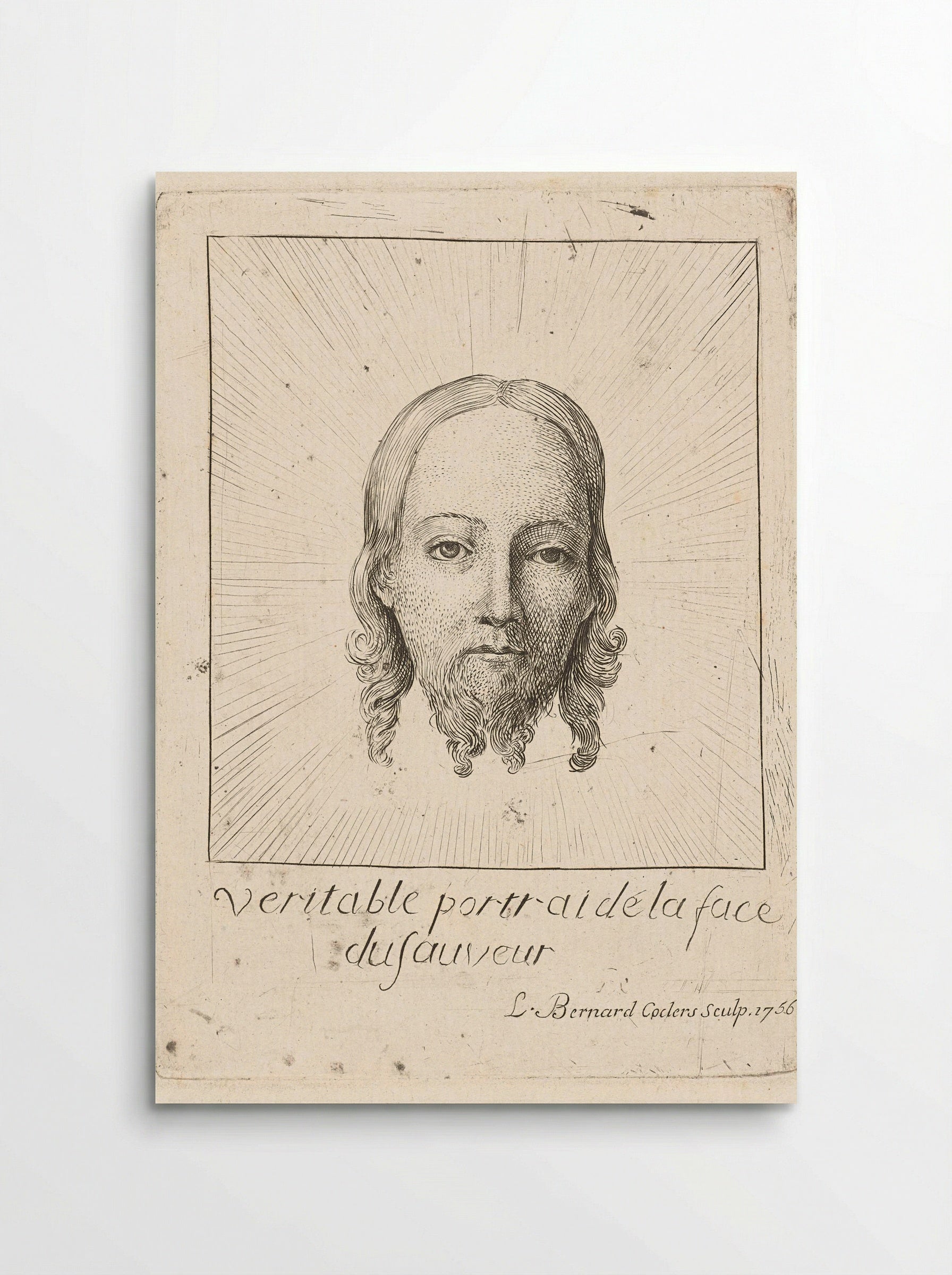 Veritable portrait de la face du sauveur - Louis Bernard Coclers - Poster