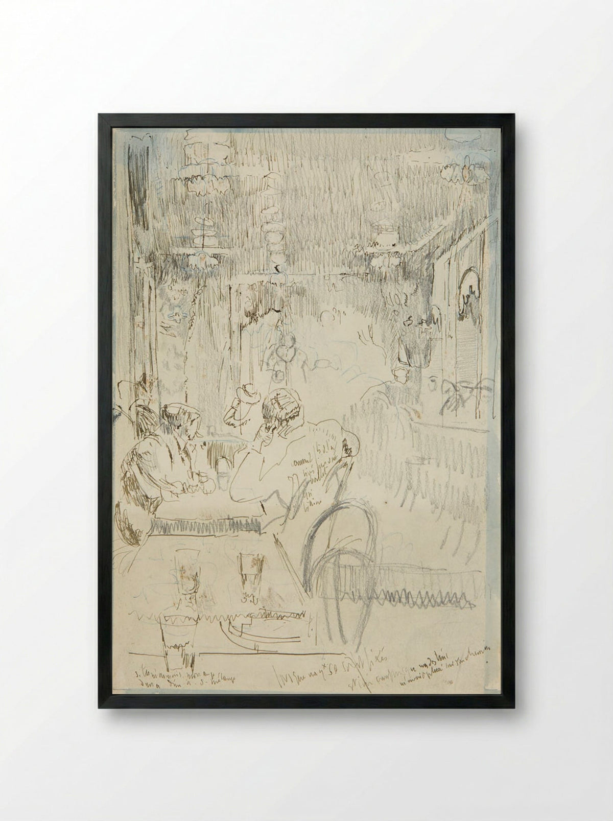 Vernet's, Dieppe - Walter Sickert - Framed Print Black