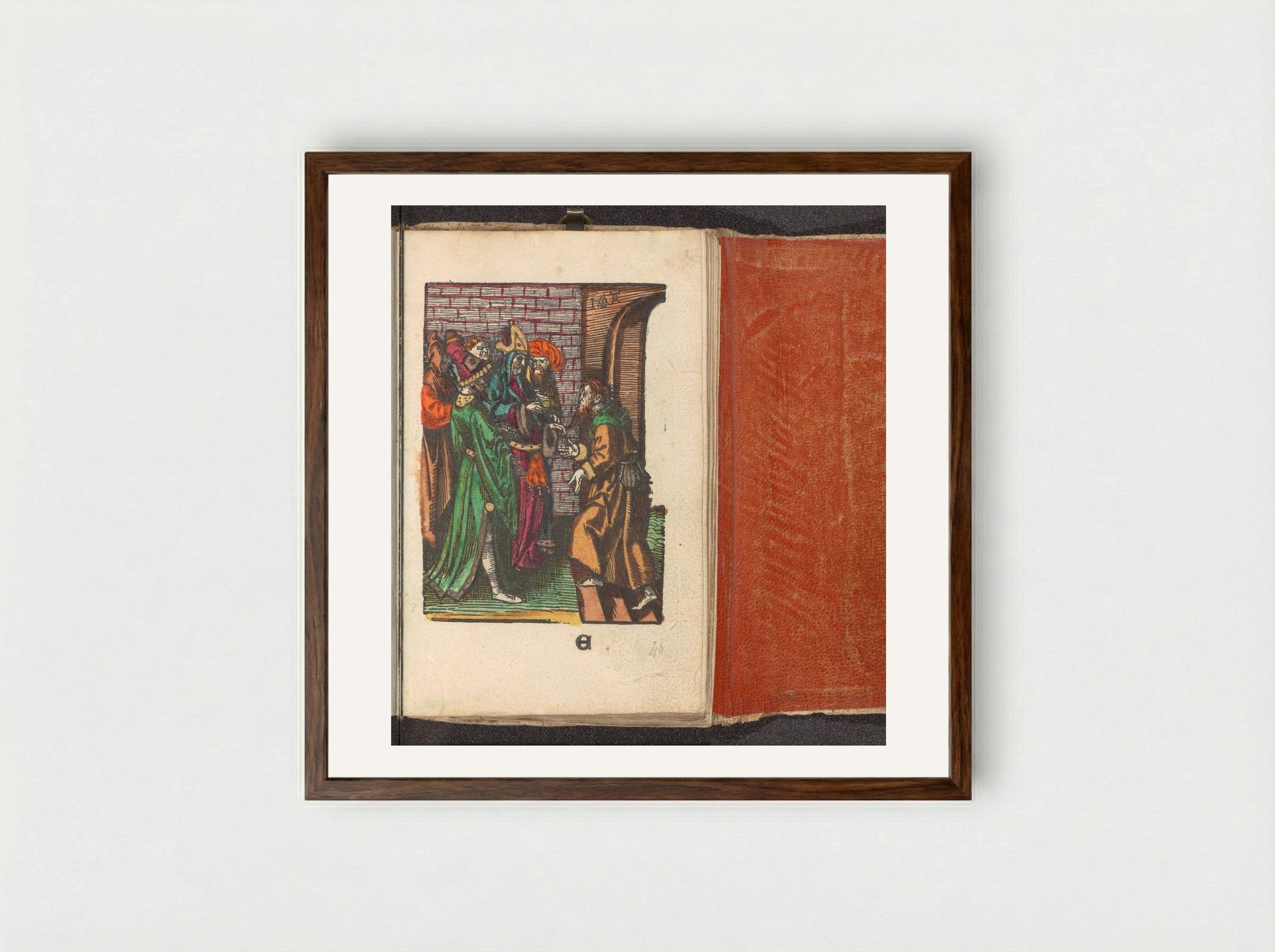 Verraad van Judas - Doen Pietersz. - Framed Print Dark Wood