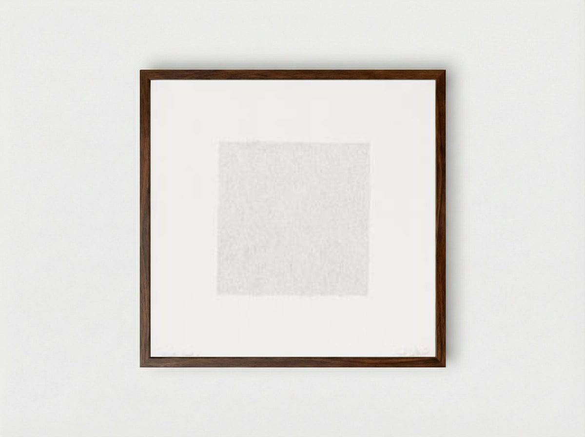 Vertical Lines, Not Touching - Sol LeWitt - Framed Print Dark Wood