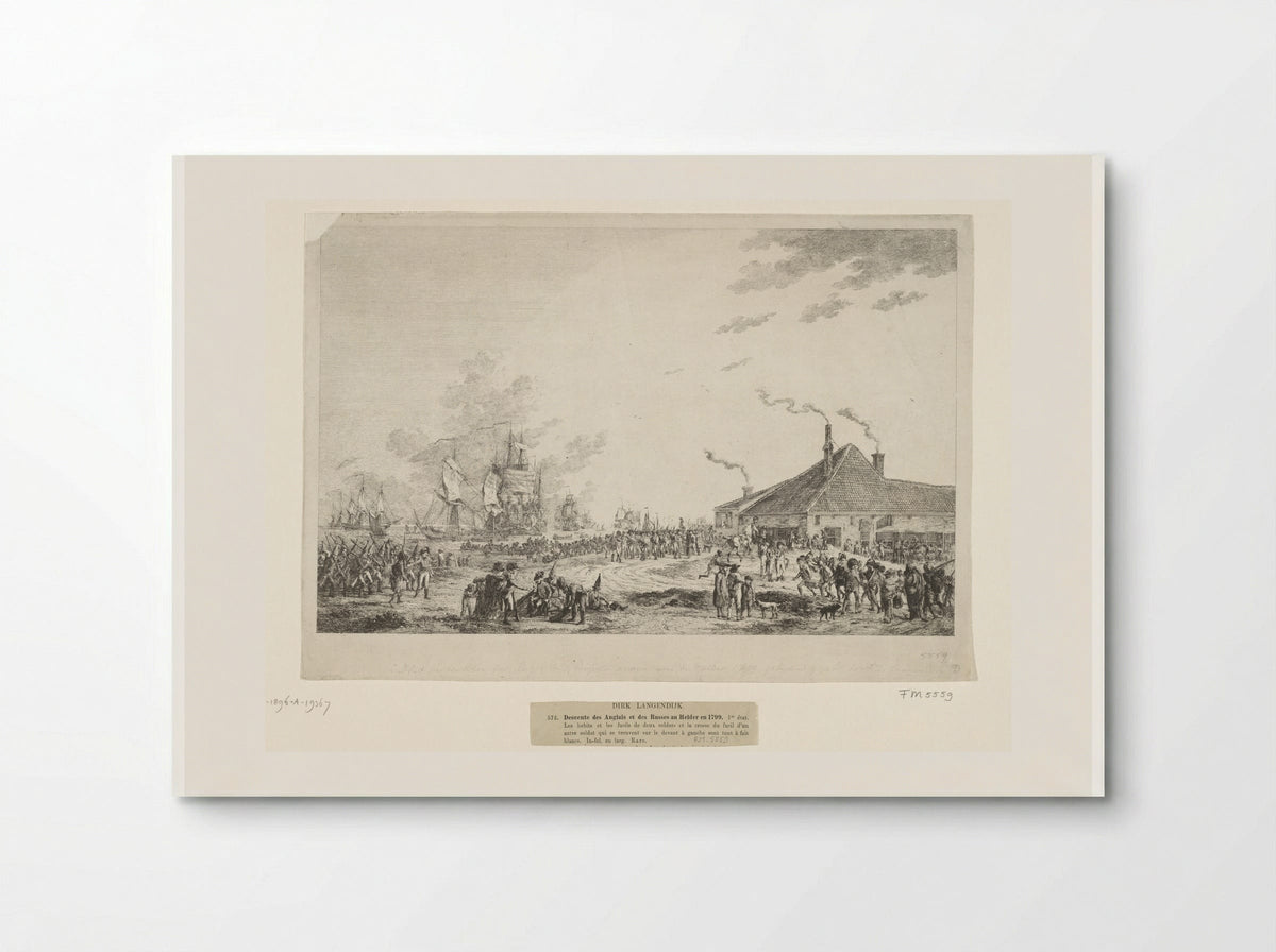Vertrek van de Engelse en Russische troepen uit Den Helder, 1799 - Joannes Bemme - Poster