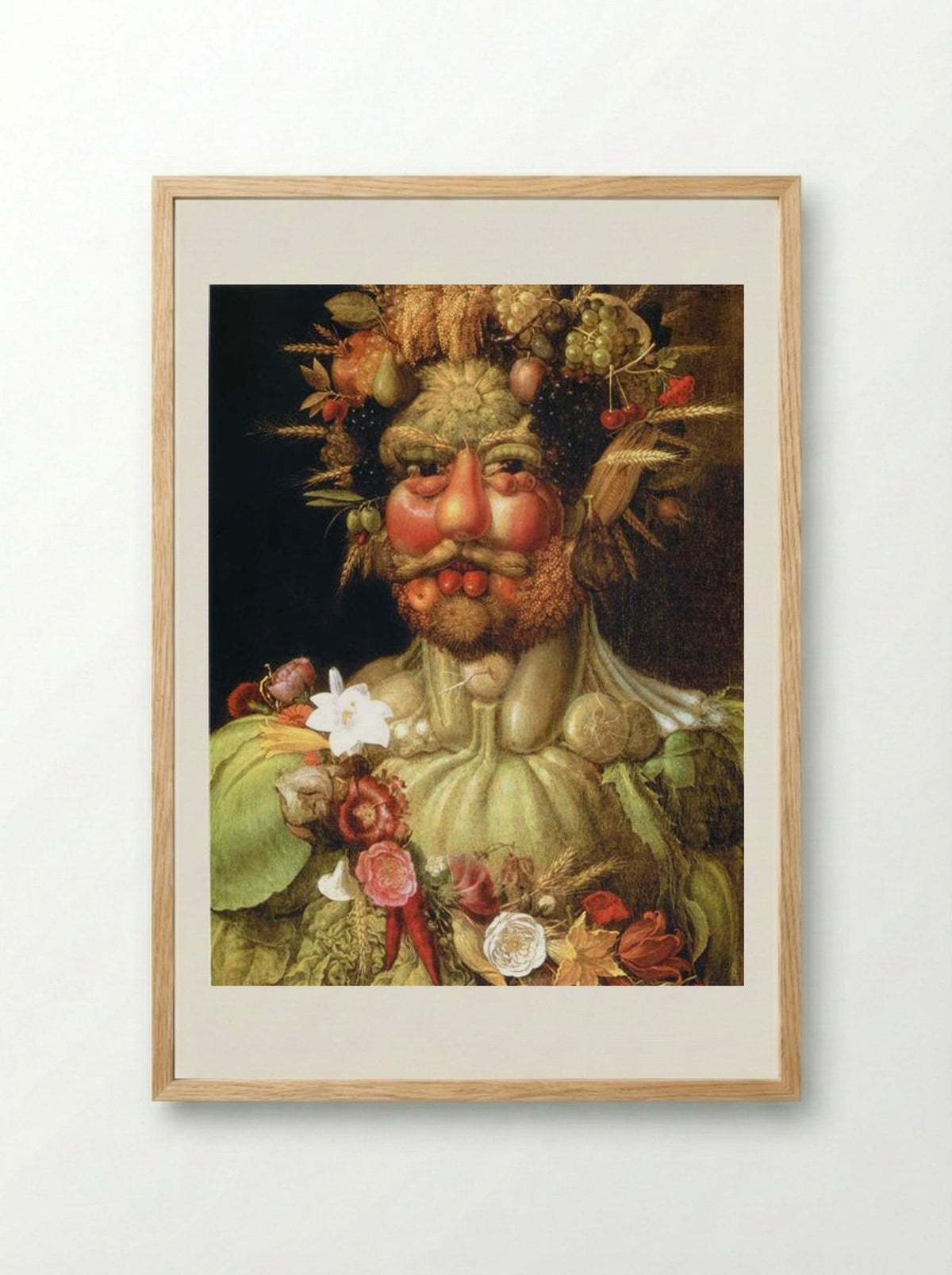 Vertumnus - Giuseppe Arcimboldo - Framed Print Wood