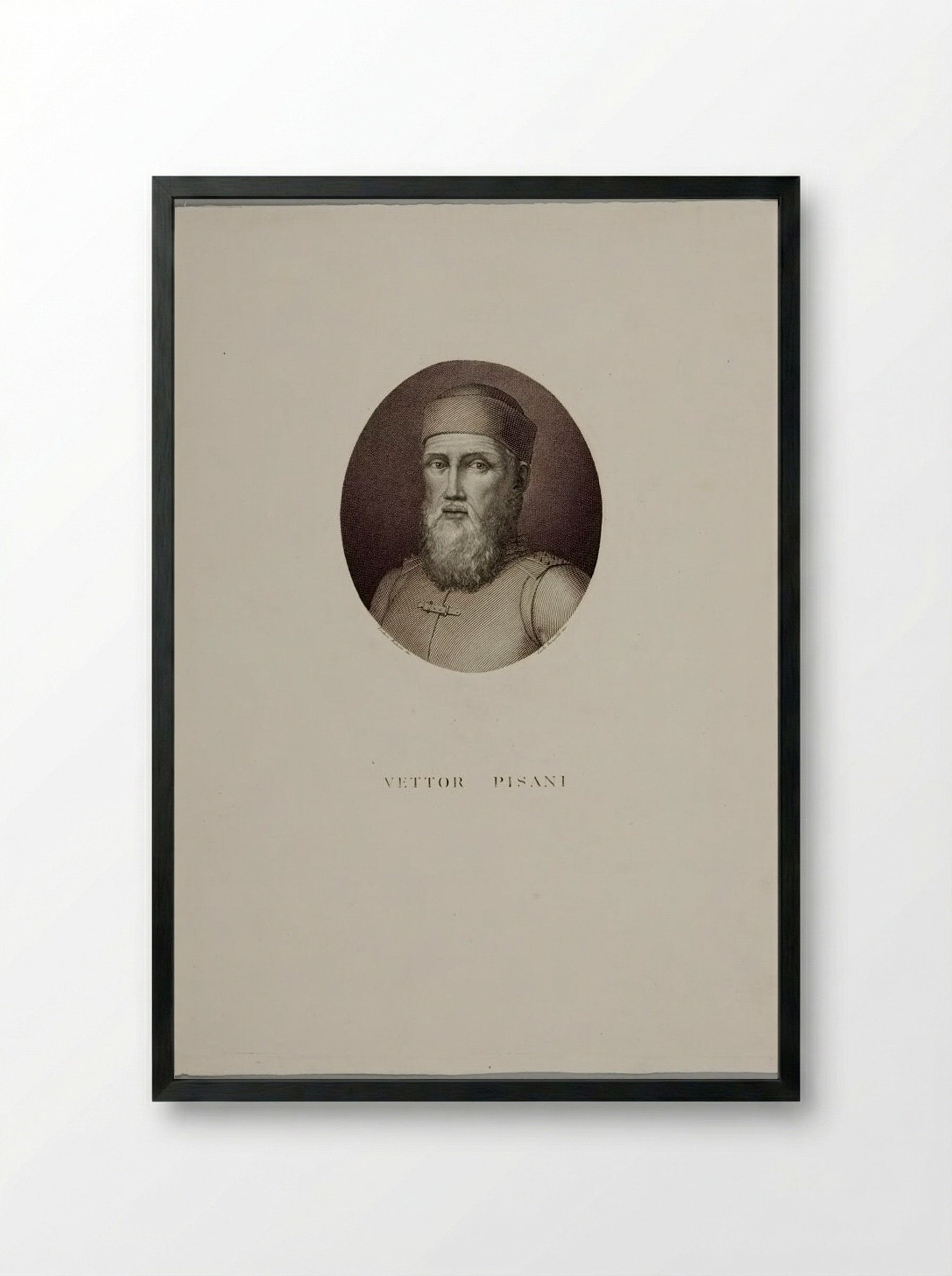 Vettor Pisani - Carlo Rampoldi - Framed Print Black