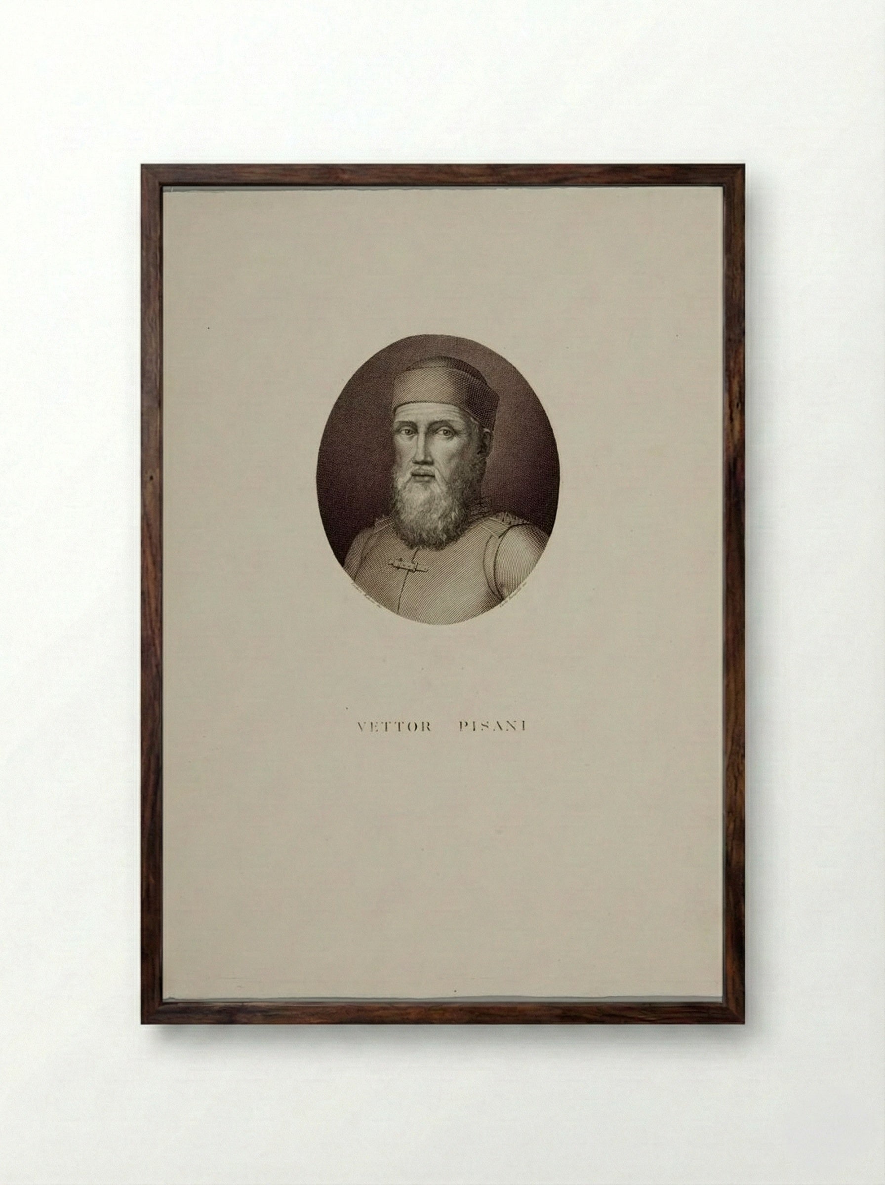 Vettor Pisani - Carlo Rampoldi - Framed Print Dark Wood
