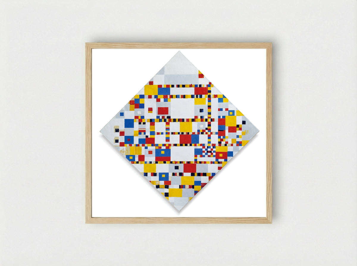 Victory Boogie Woogie - Piet Mondrian - Framed Print Wood