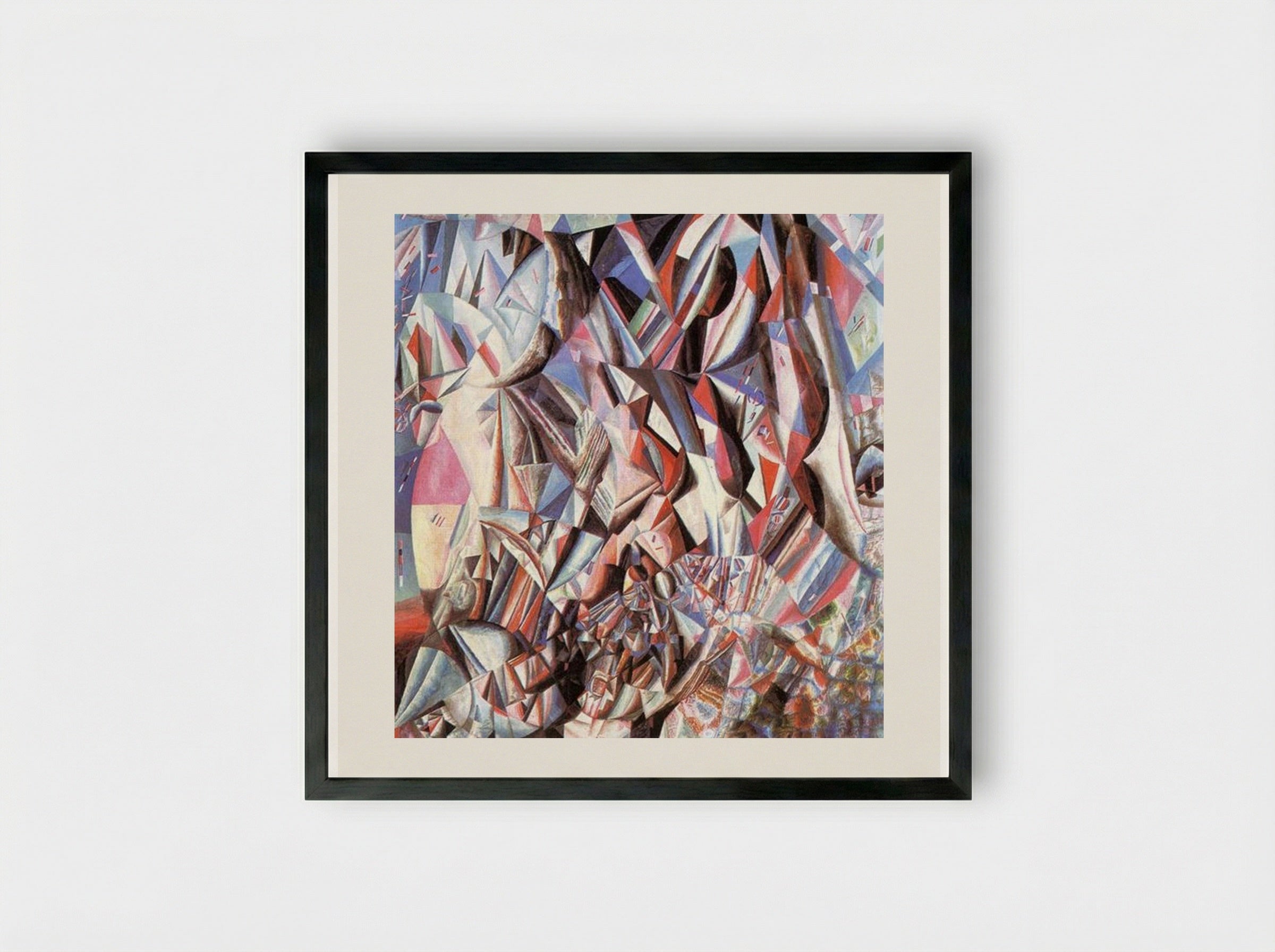 Victory over Eternity - Pavel Filonov - Framed Print Black