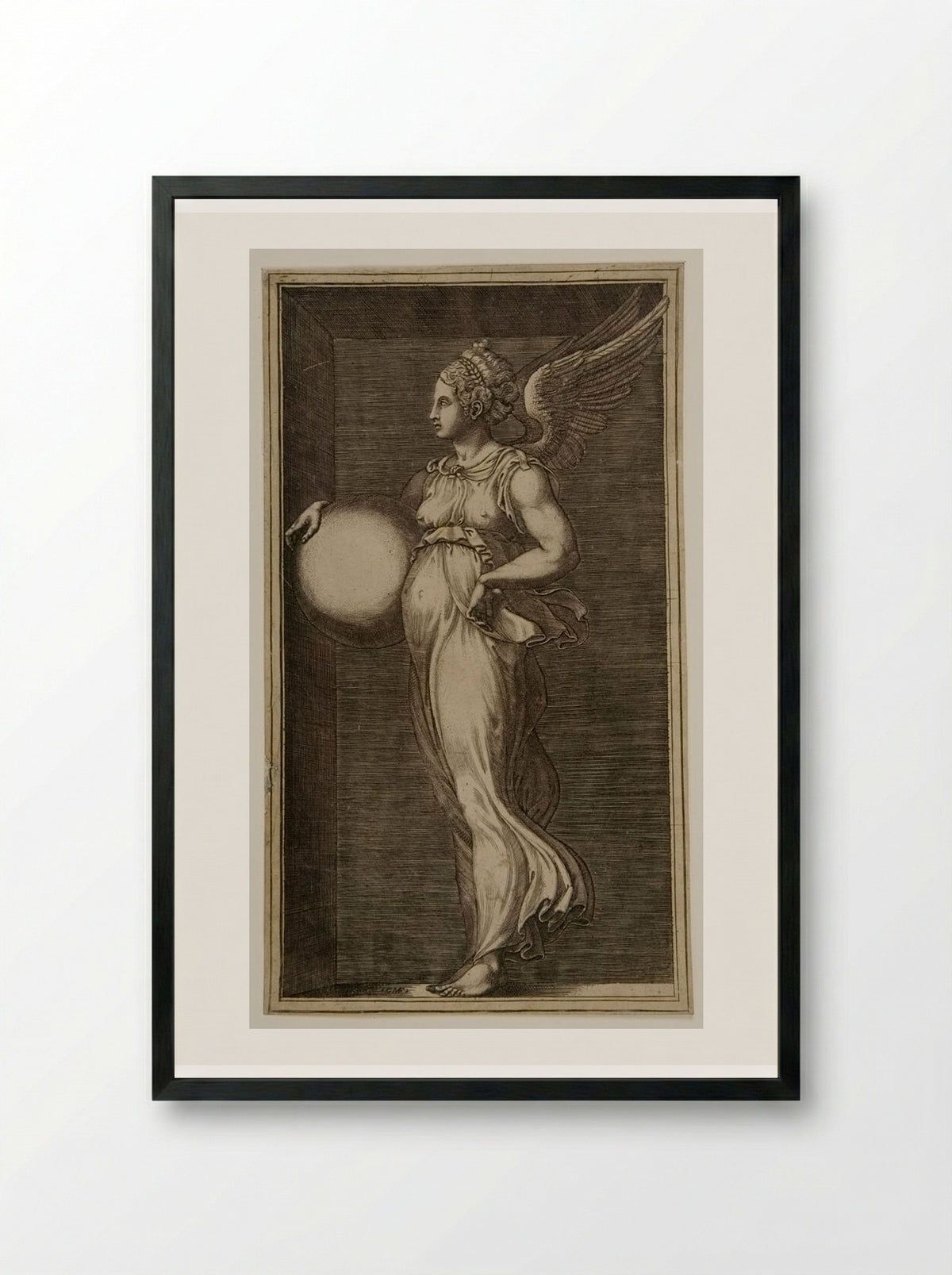 Victory - Giorgio Ghisi - Framed Print Black