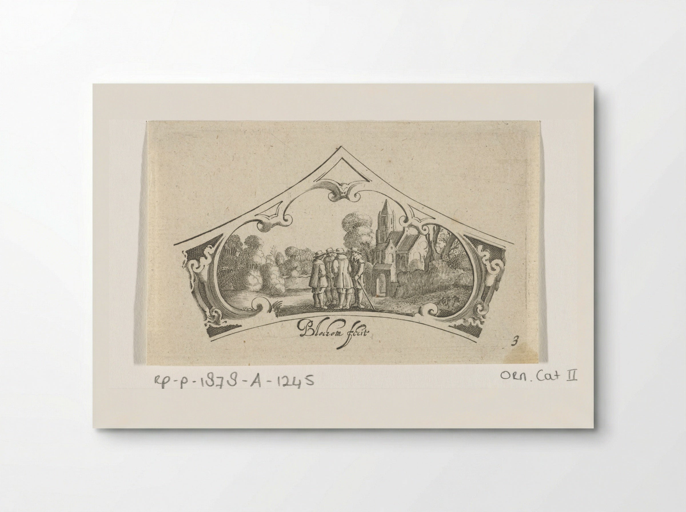 Vier converserende mannen - Claes Jansz. Visscher (II) - Poster