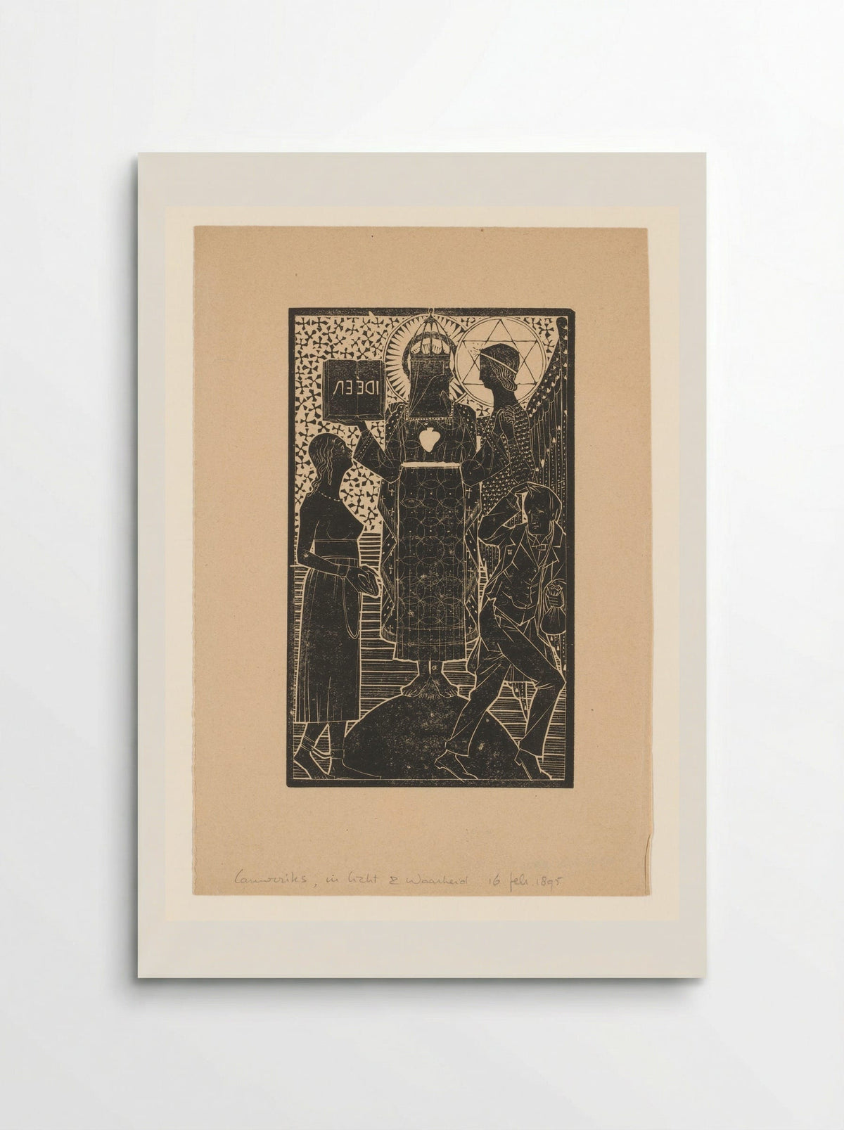 Vier figuren (In Licht en Waarheid) - Mathieu Lauweriks - Poster