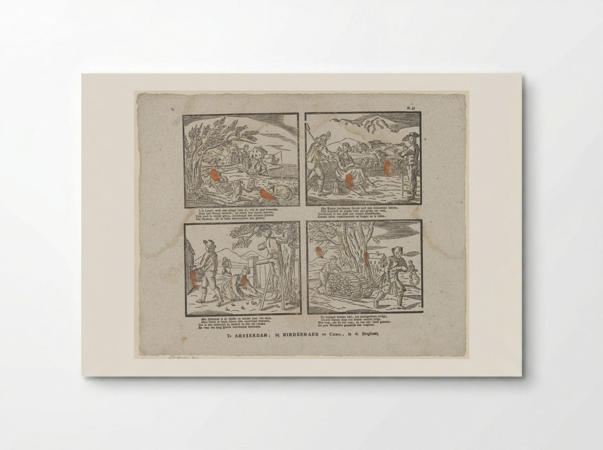 Vier jaargetijden (The Four Seasons) - Jan de Lange (II) - Poster