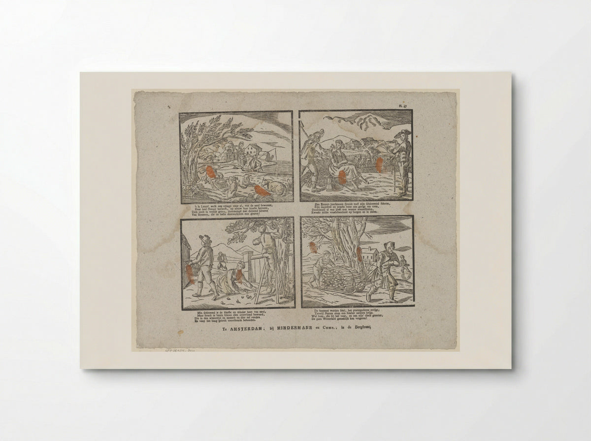 Vier jaargetijden (The Four Seasons) - Jan de Lange (II) - Poster