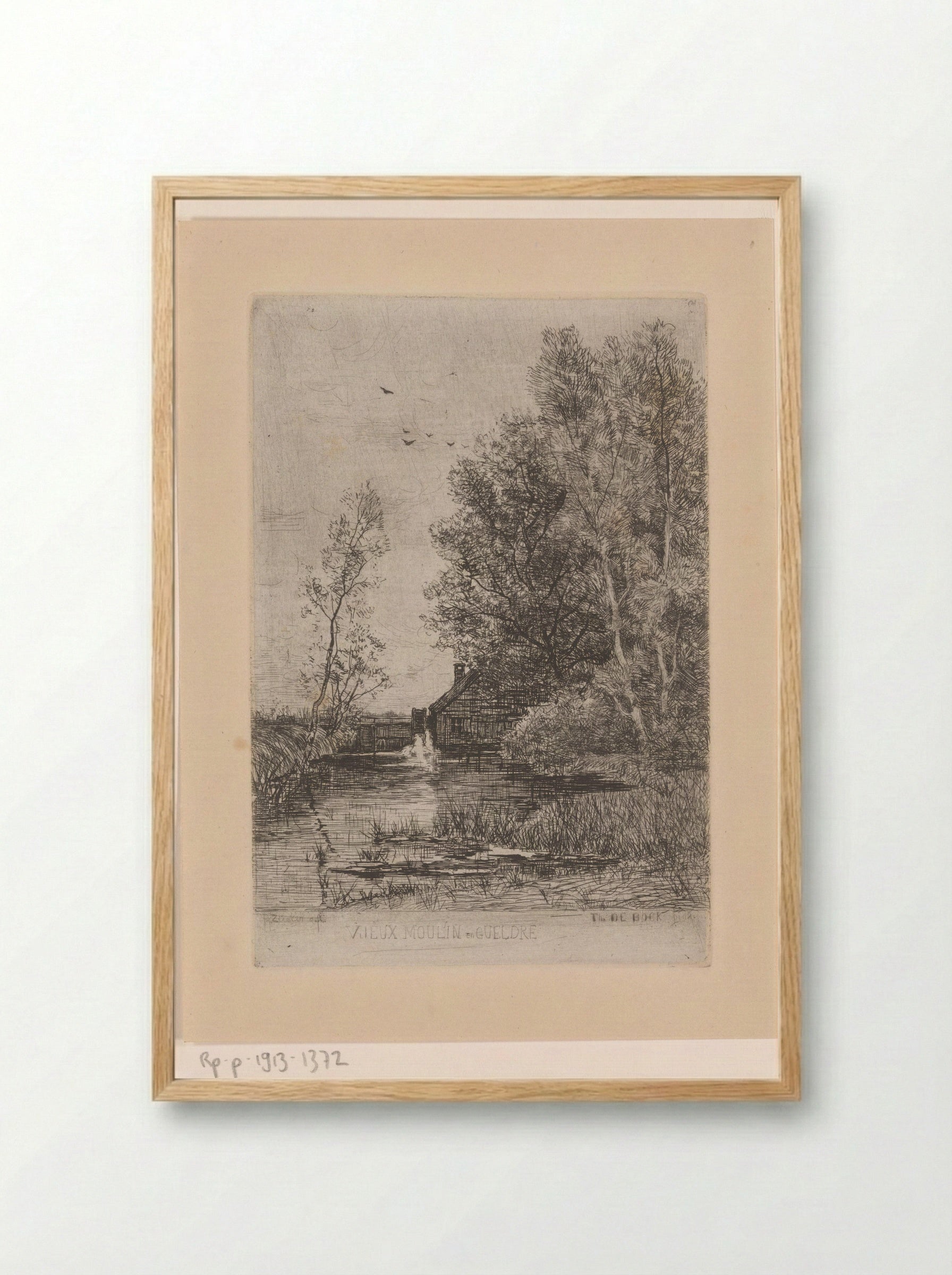 Vieux Moulin en Gueldre - Philip Zilcken - Framed Print Wood