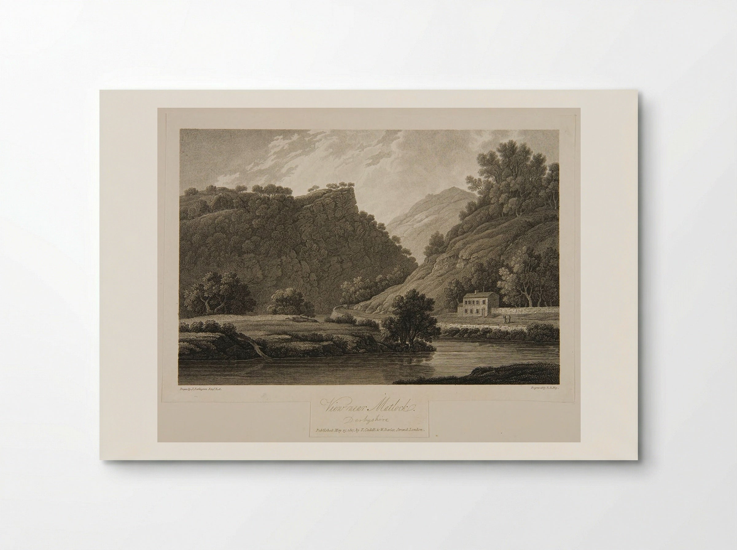 View Near Matlock, Derbyshire - F.R. Hay - Poster