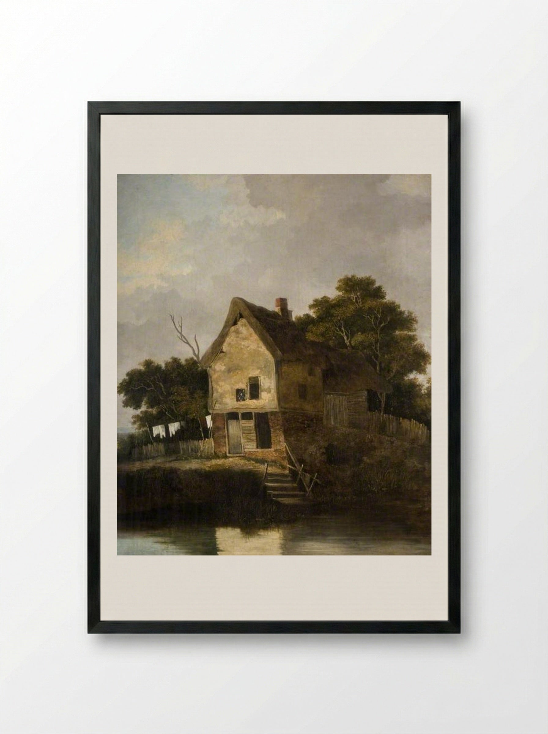 View at Blofield, near Norwich - John Crome - Framed Print Black