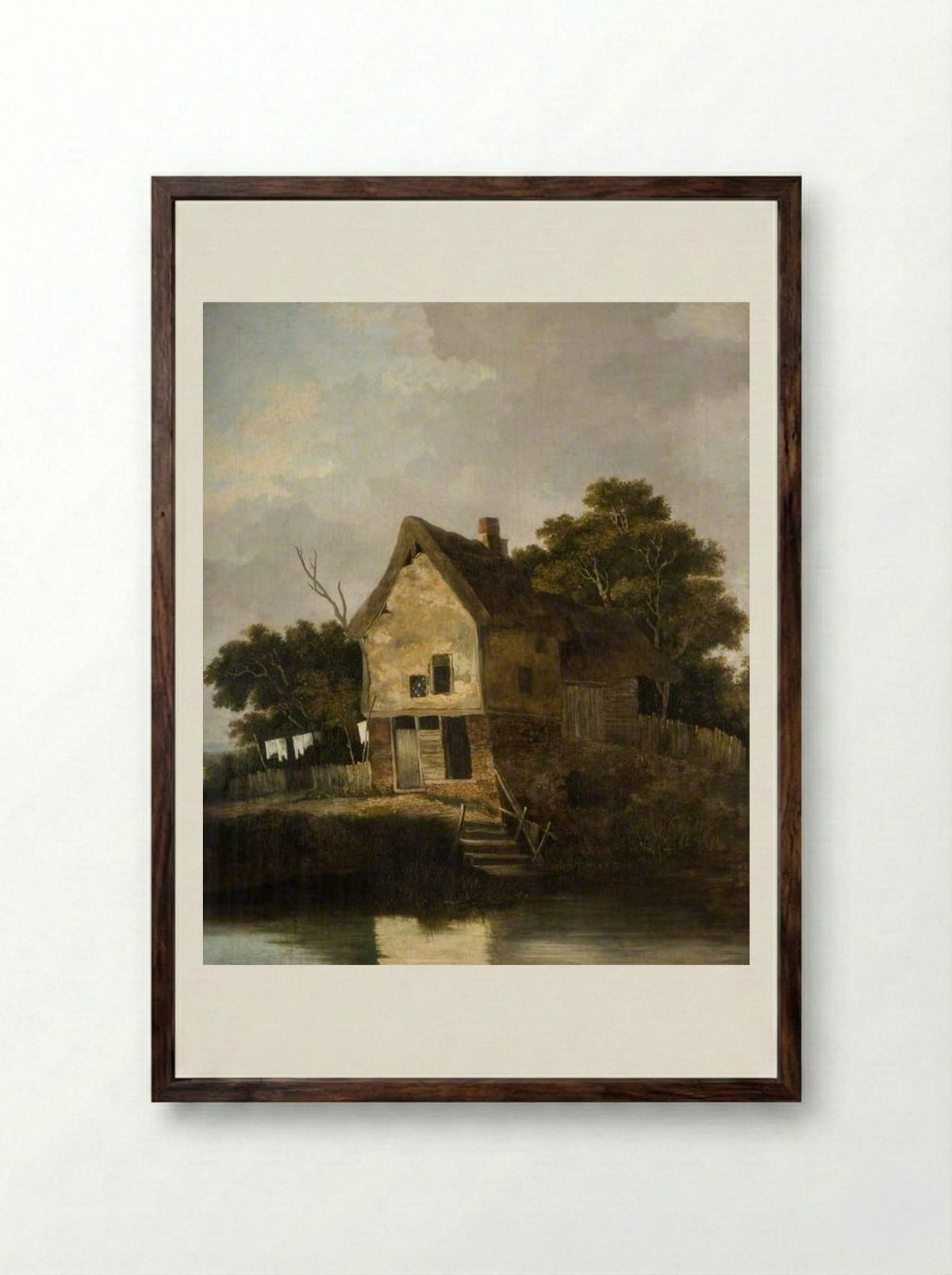 View at Blofield, near Norwich - John Crome - Framed Print Dark Wood