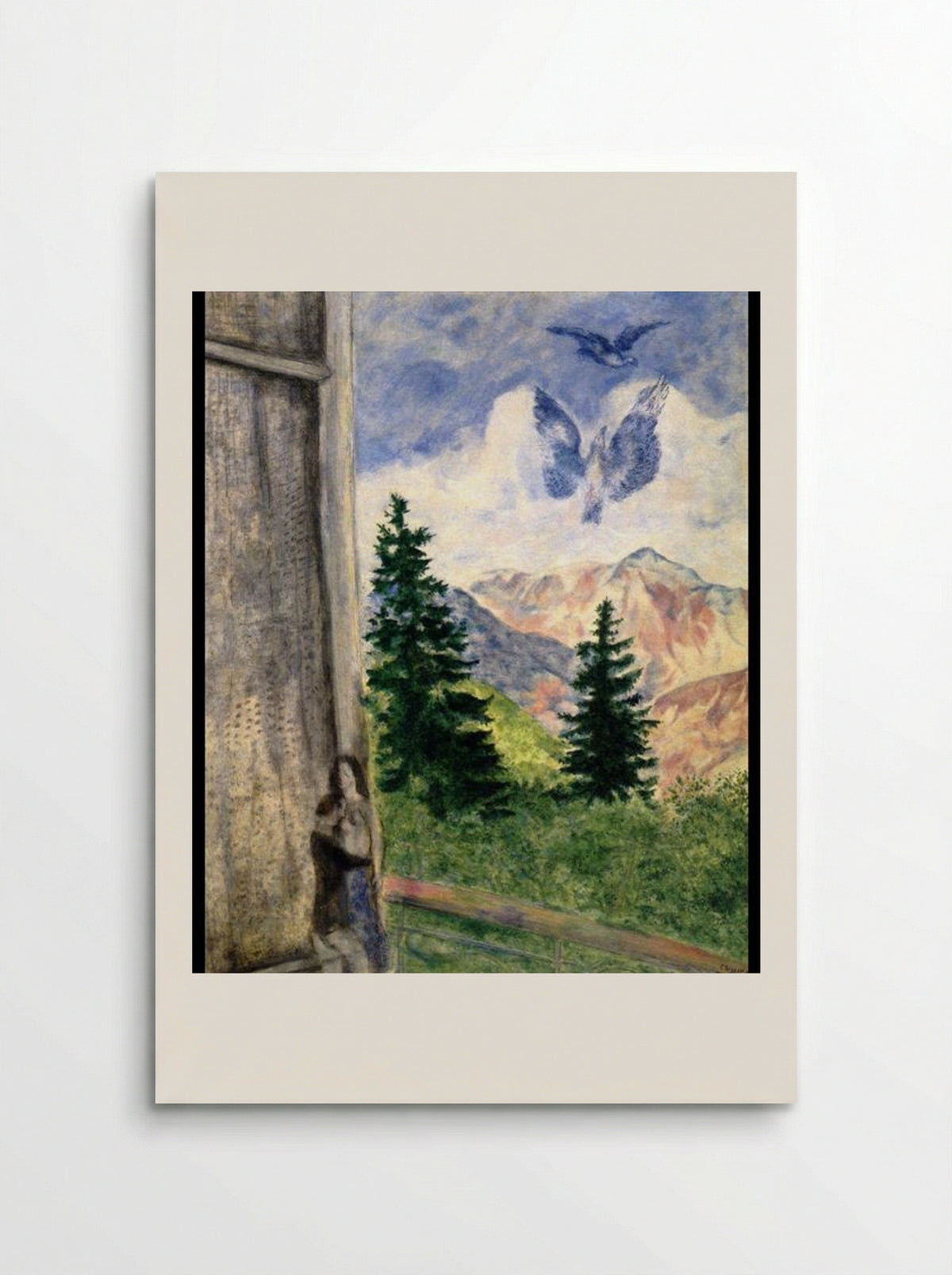 View at Peira Cava - Marc Chagall - Poster