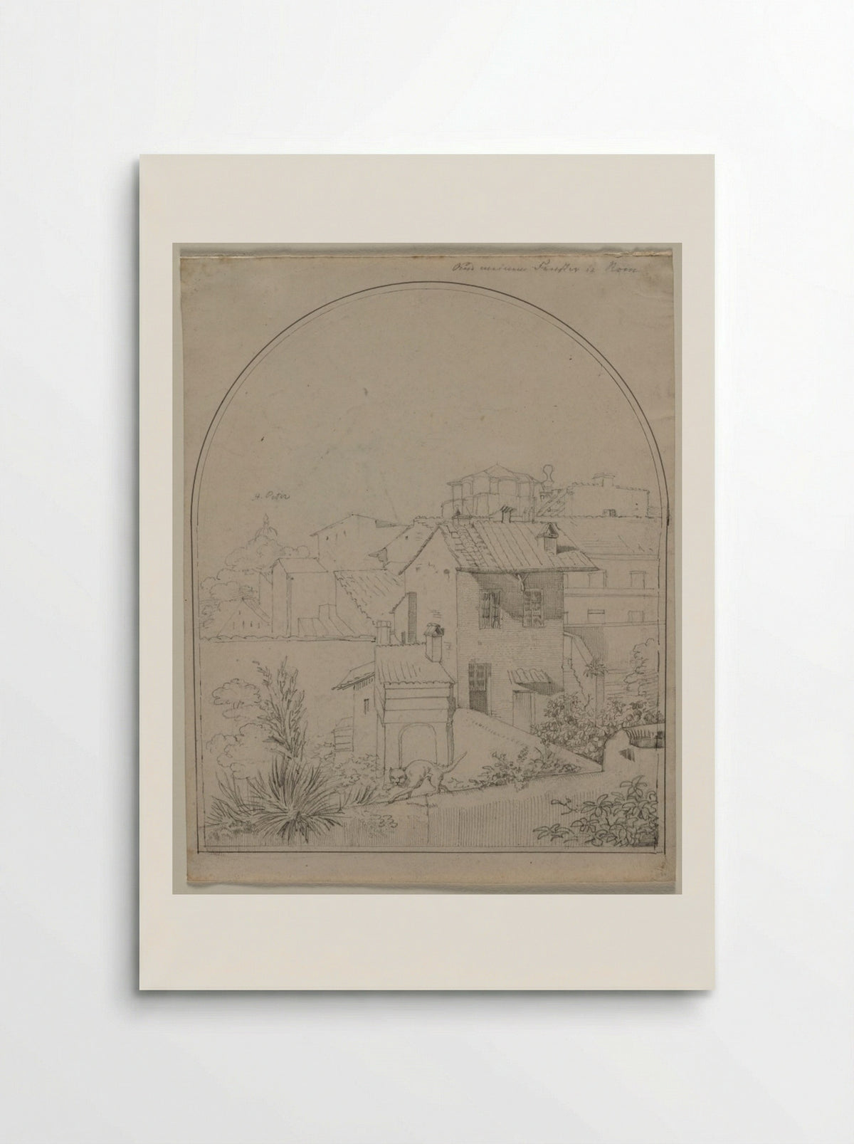 View from My Window in Rome - Carl Ludwig Tischbein - Poster