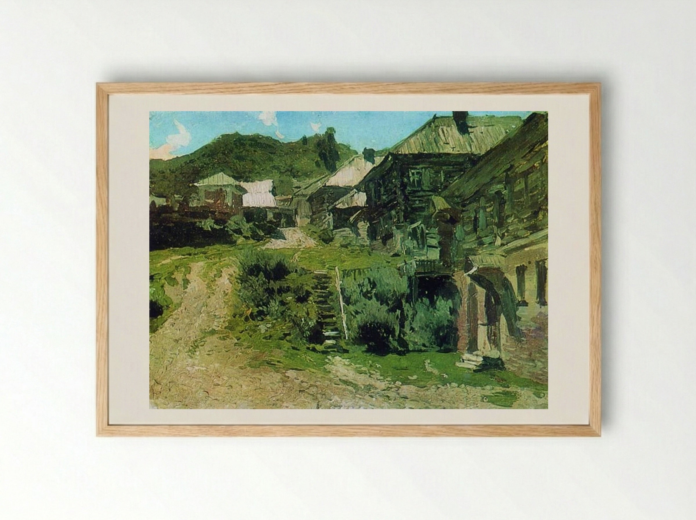 View in Plyos - Isaac Levitan - Framed Print Wood