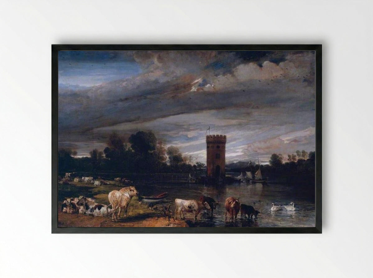 View in Tabley Park - James Ward - Framed Print Black