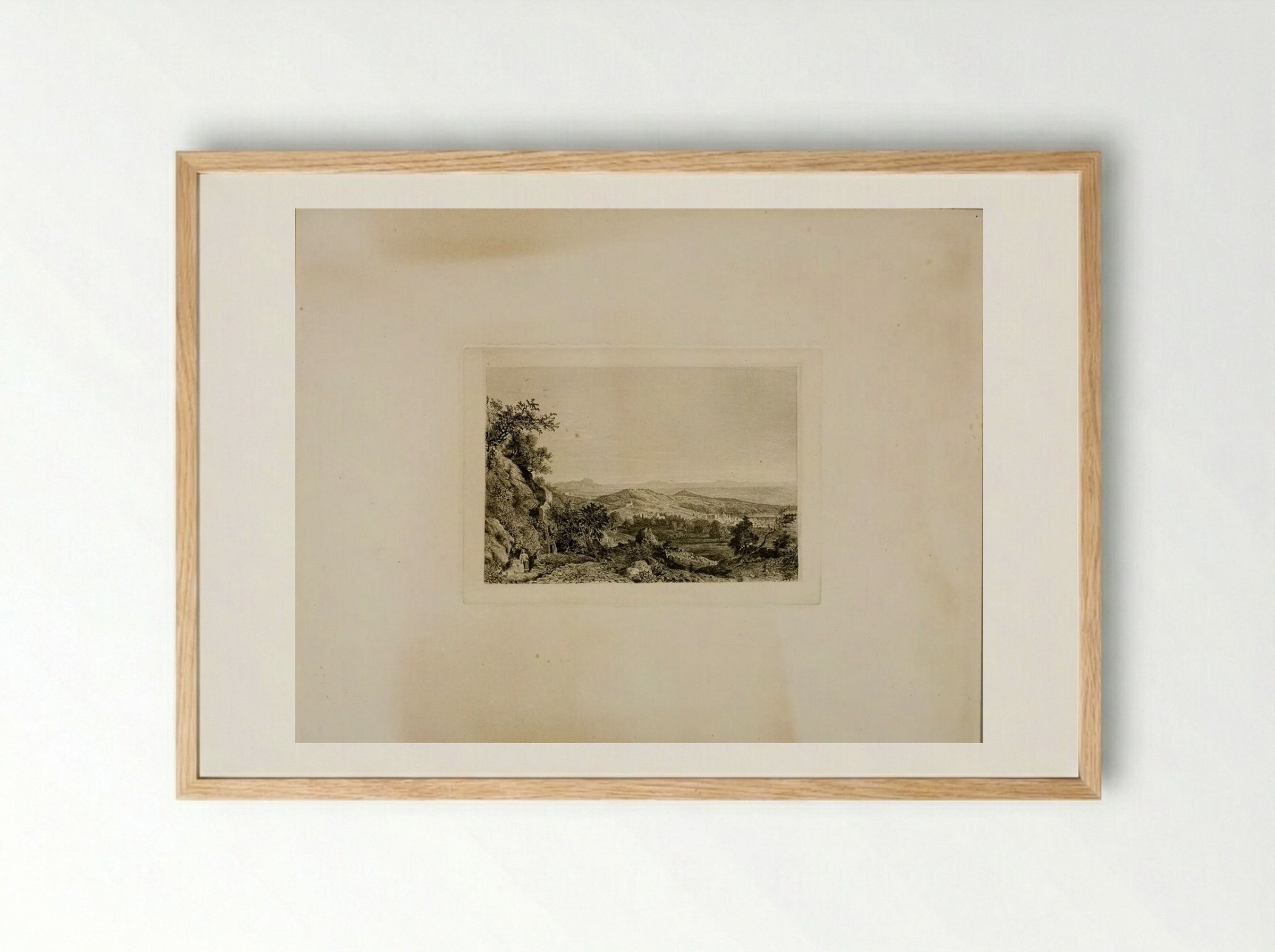 View of Albano - George Loring Brown - Framed Print Wood