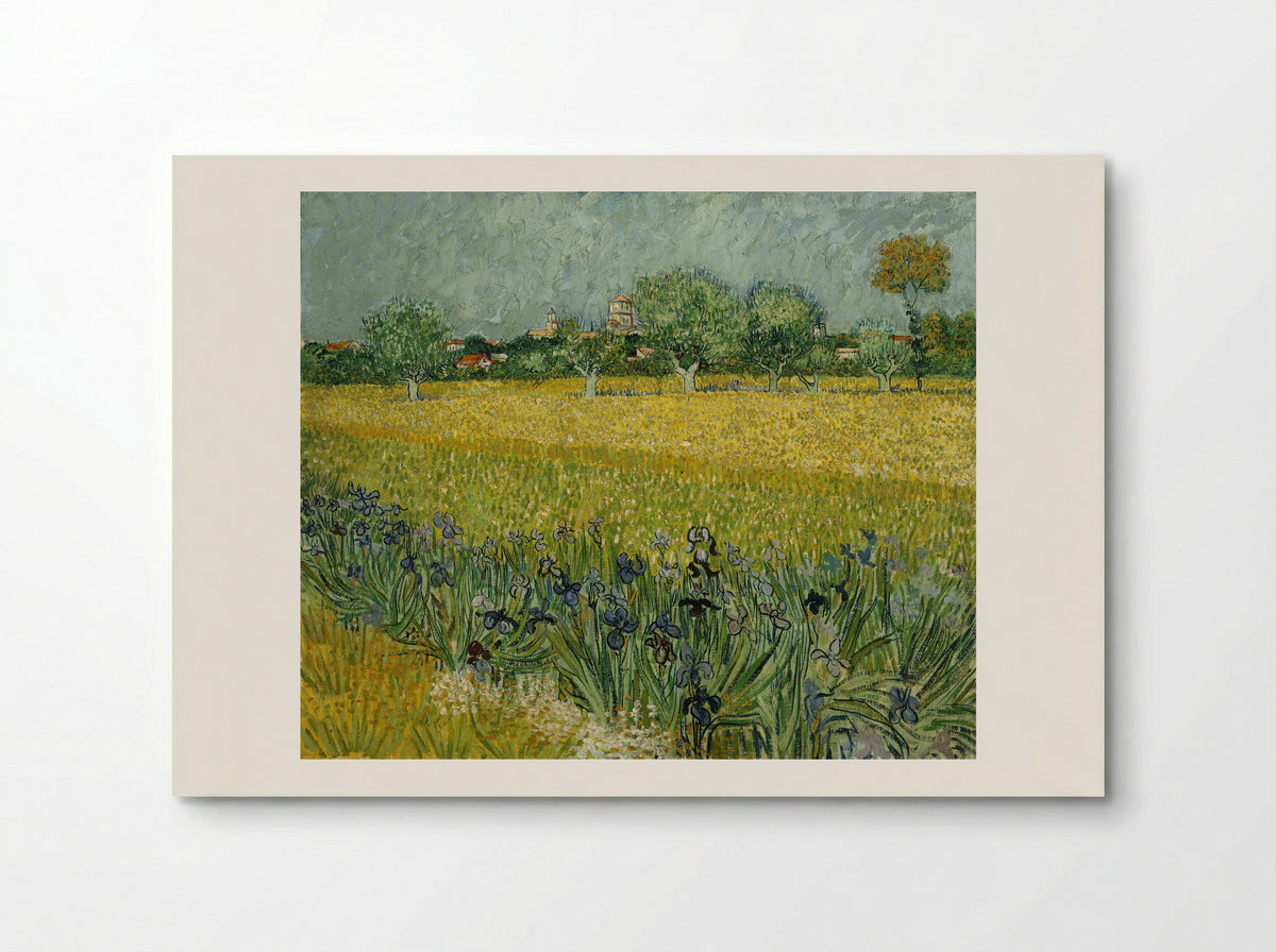 View of Arles with Irises in the Foreground - Vincent van Gogh - Poster