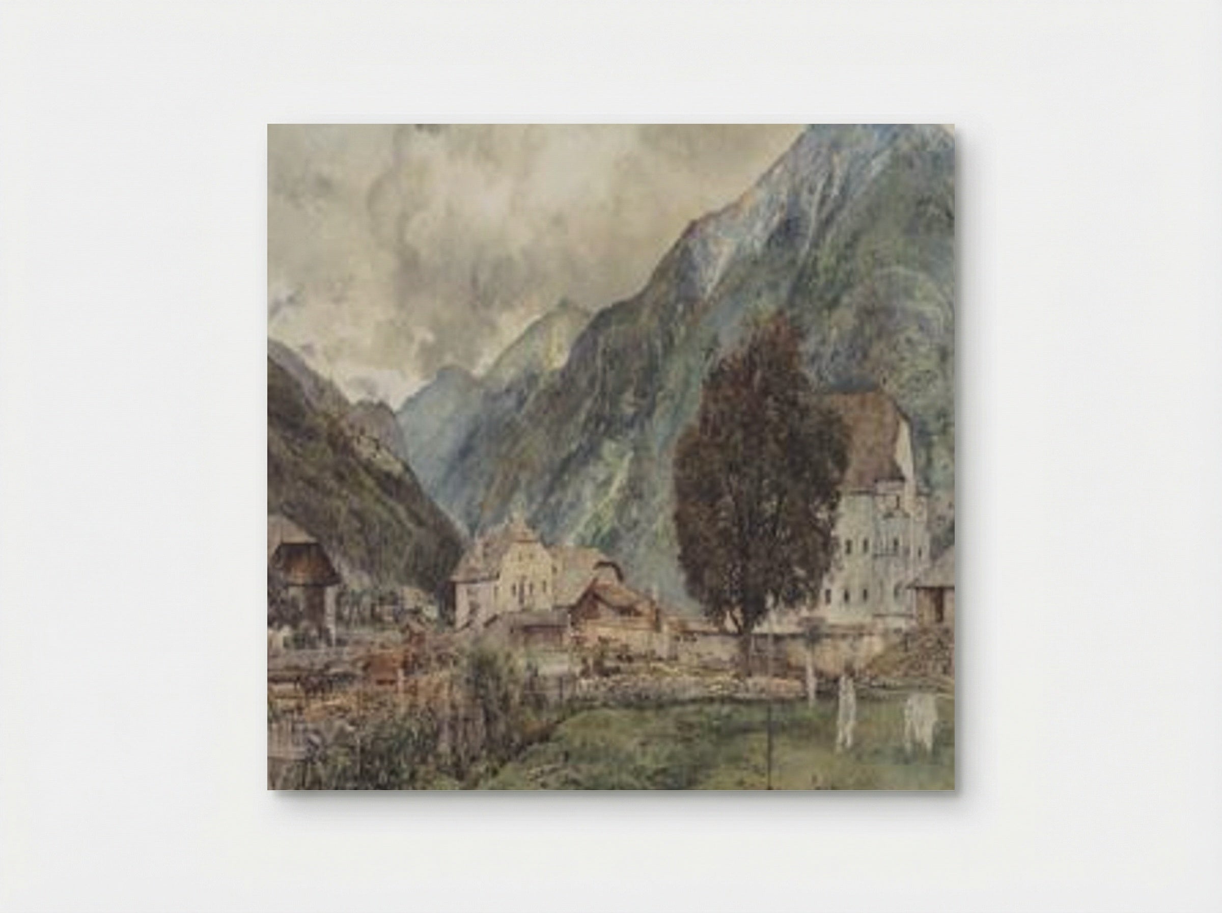View of Böckstein and the entrance to Anlauftal - Rudolf von Alt - Poster